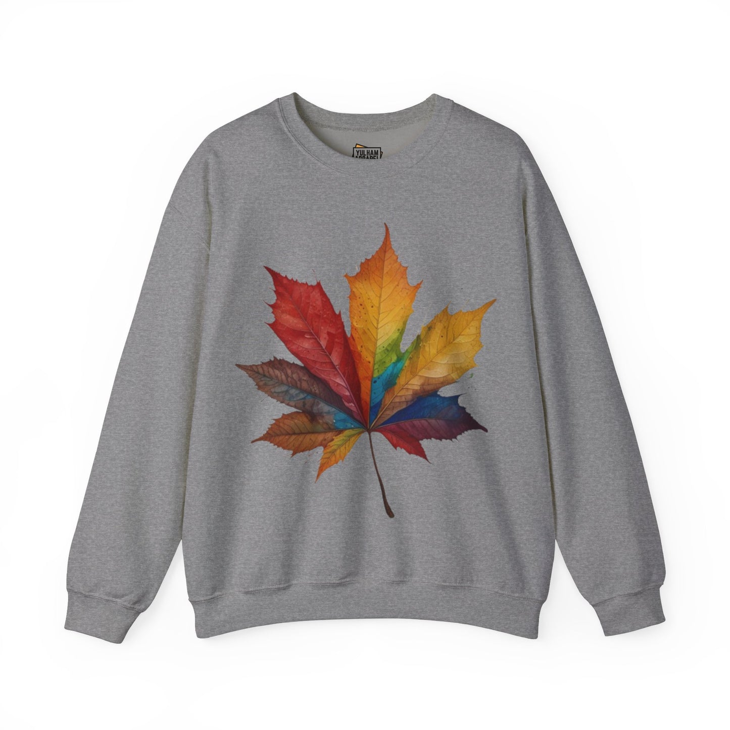 Colourful Autumn Leaf - Unisex Crewneck Sweatshirt