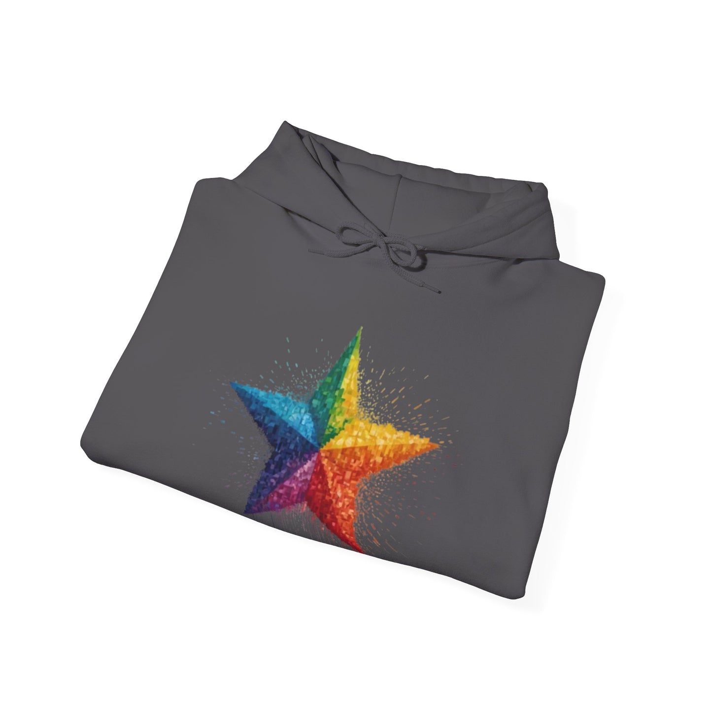 Pixelated Star - Unisex Hooded Sweatshirt