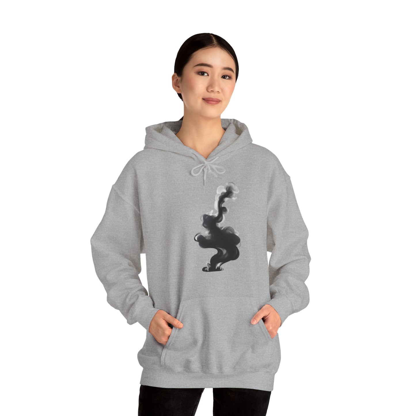 Black Smoke Art - Unisex Hooded Sweatshirt