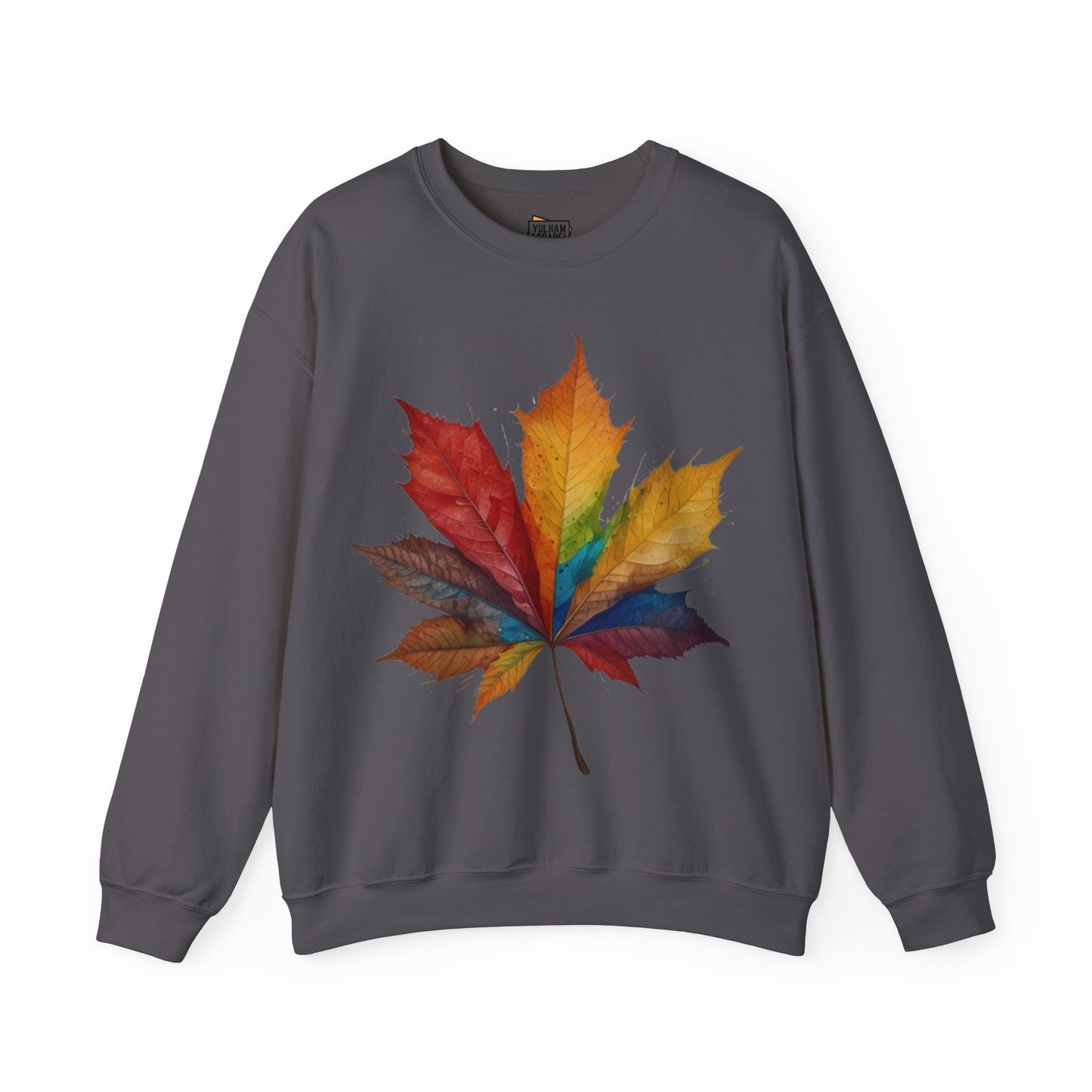 Colourful Autumn Leaf - Unisex Crewneck Sweatshirt