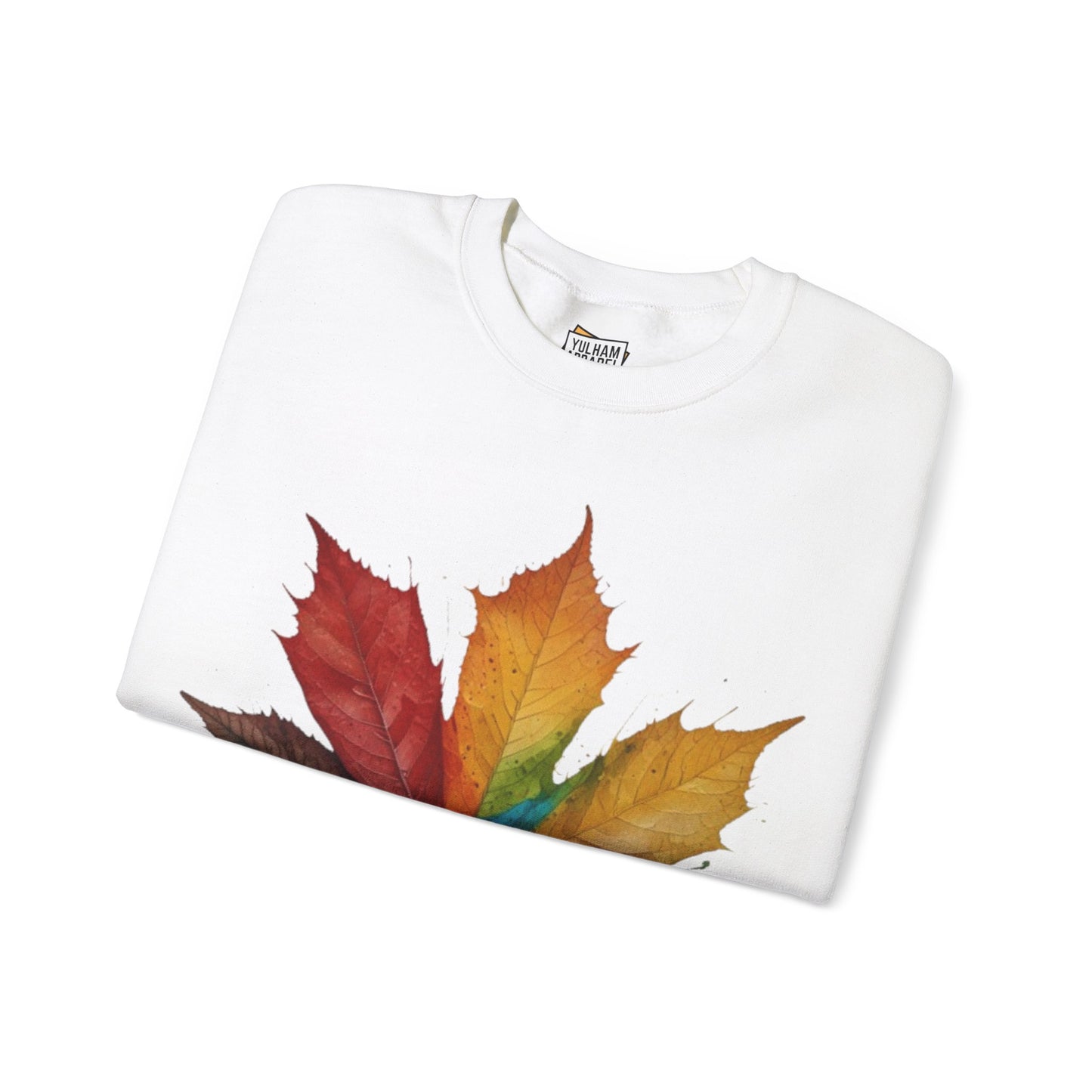 Colourful Autumn Leaf - Unisex Crewneck Sweatshirt