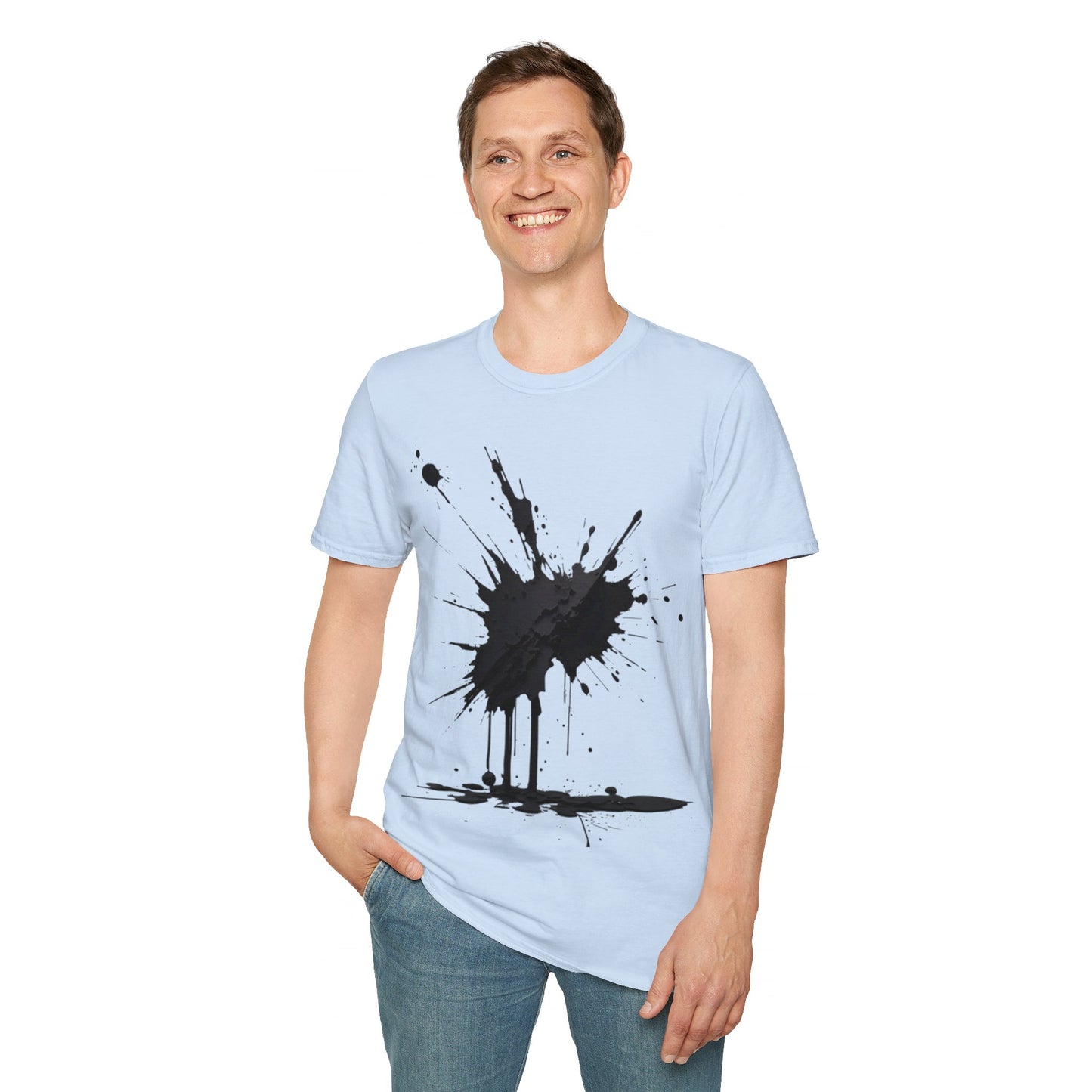 Black Paint Splatter - Unisex T-Shirt