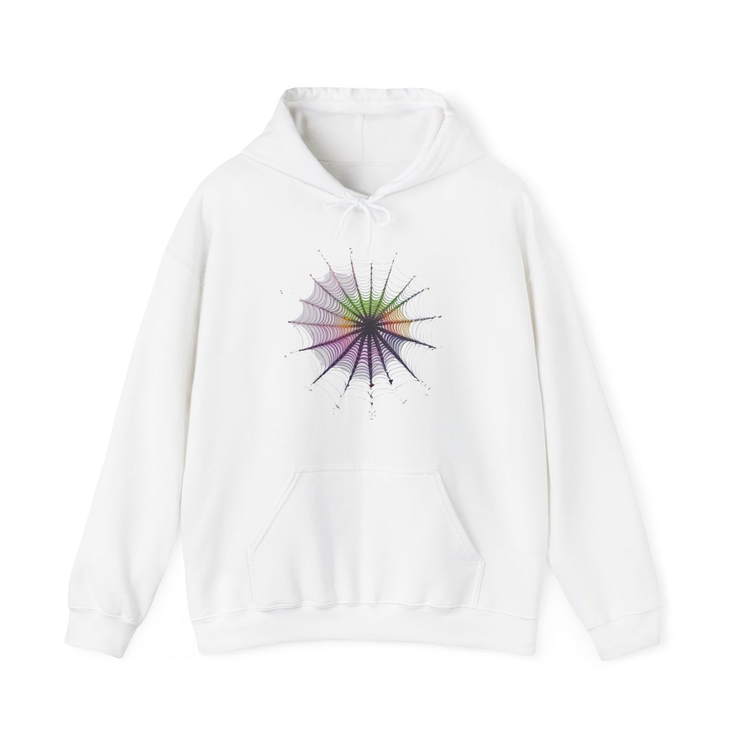 Colourful Spiderweb - Unisex Hooded Sweatshirt