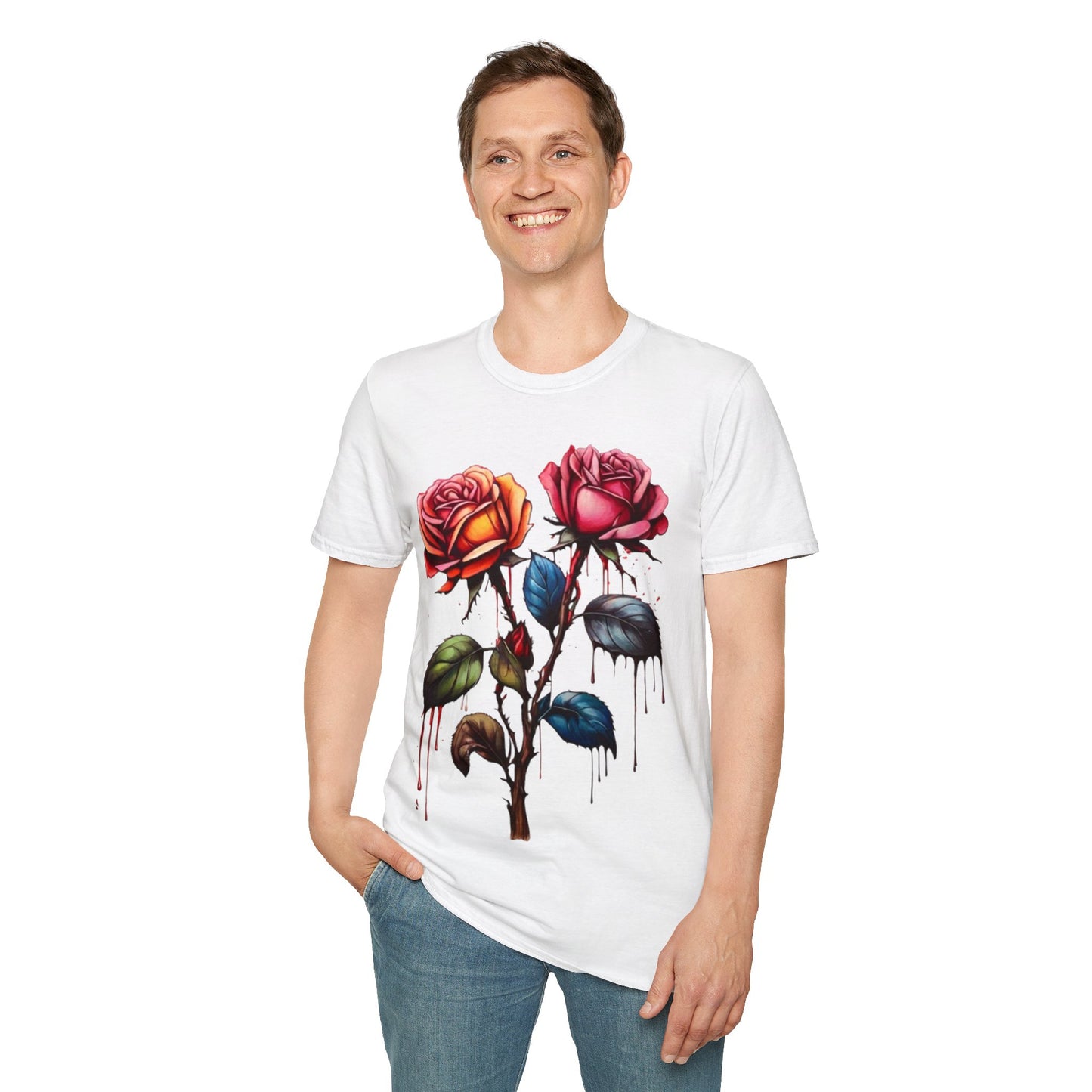 Colourful Rose Duo - Unisex T-Shirt