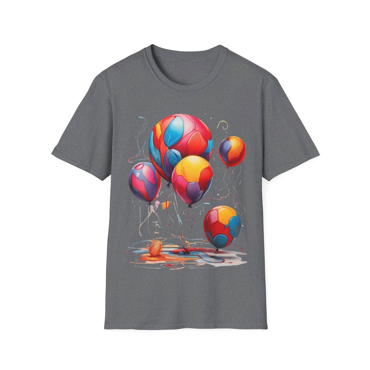 Colourful Messy Balloons - Unisex T-Shirt