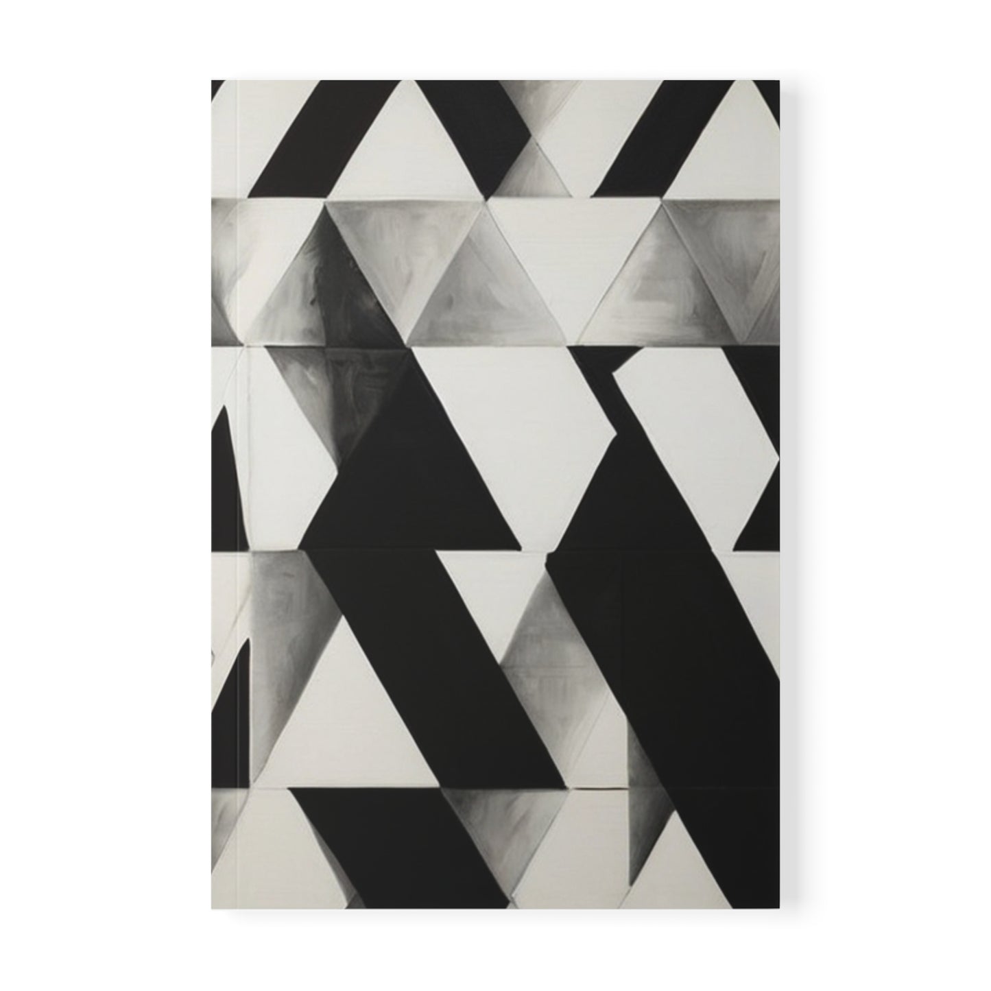 Black and White Patterns - Softcover Notebook, A5