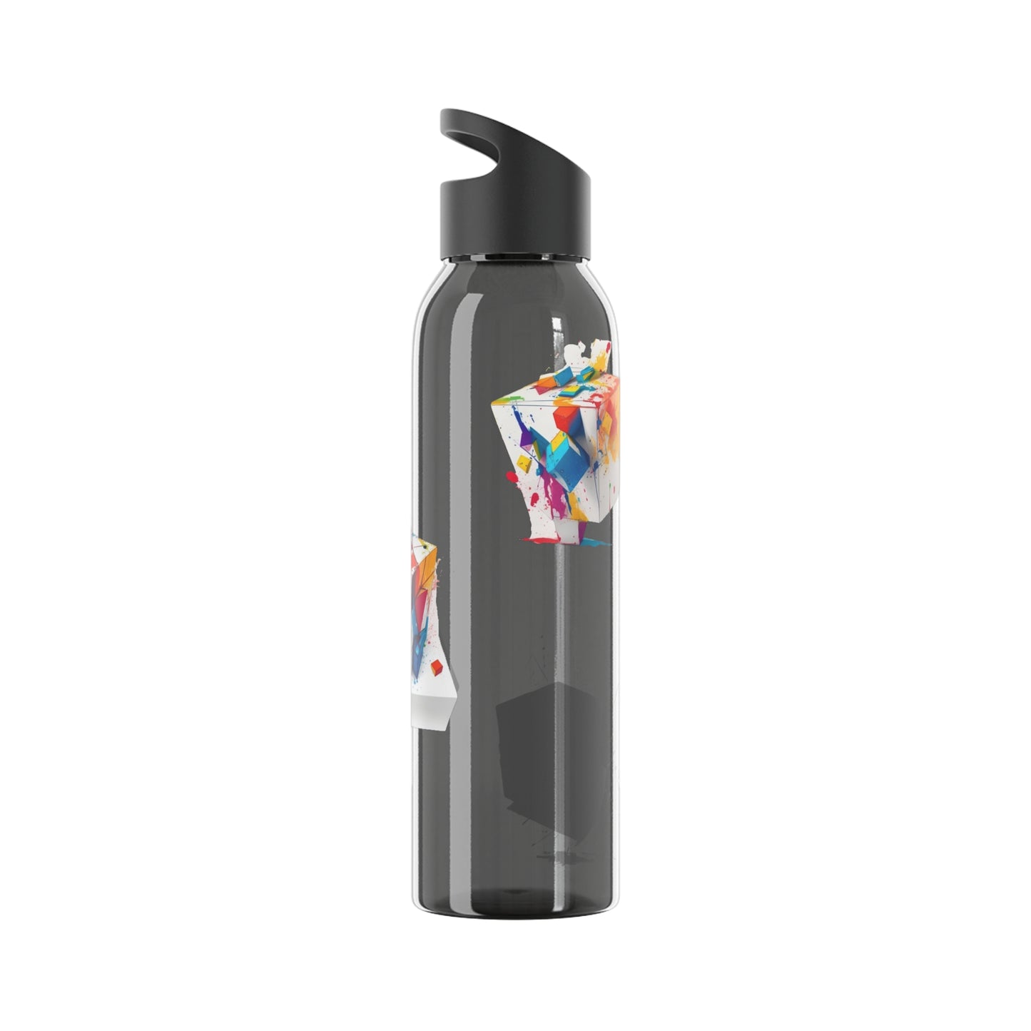 Colourful Cubes - Sky Water Bottle