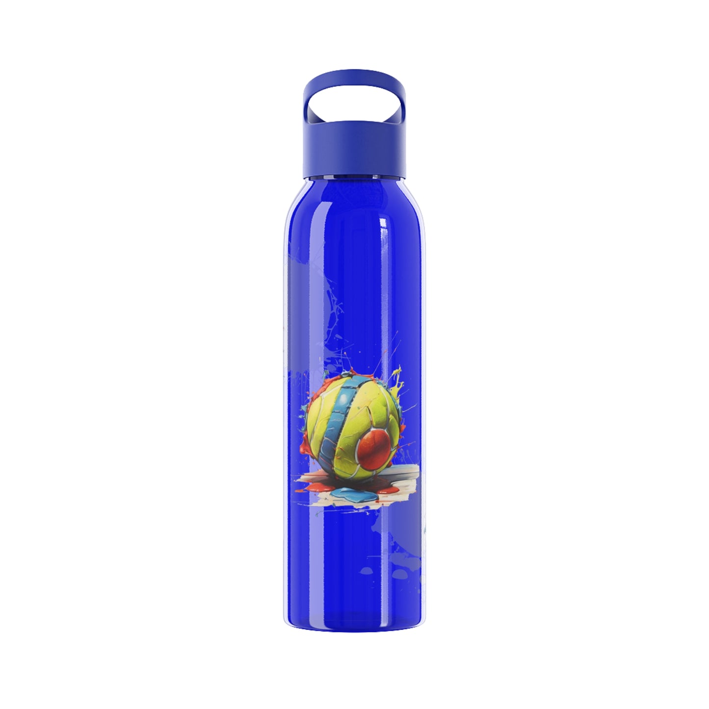 Colourful Messy Tennis Balls - Sky Water Bottle