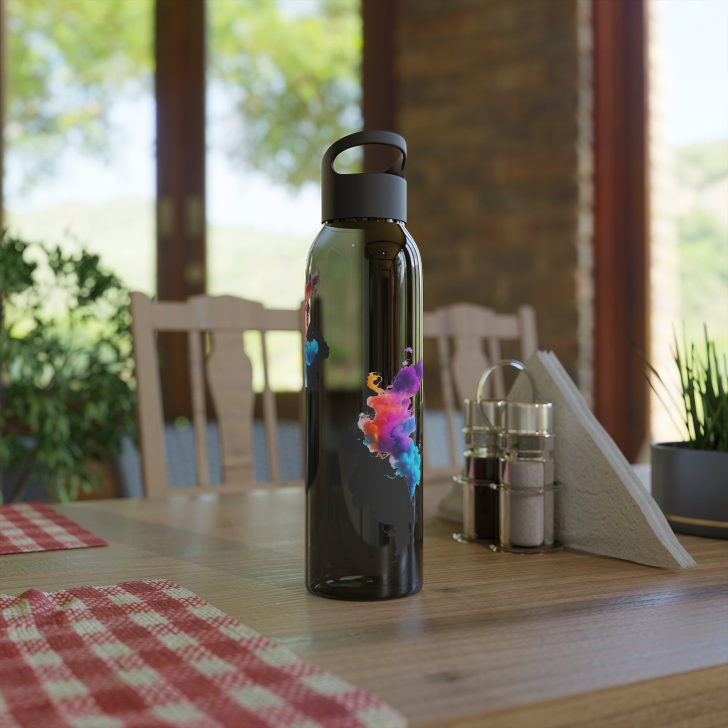 Colourful Smoke - Sky Water Bottle