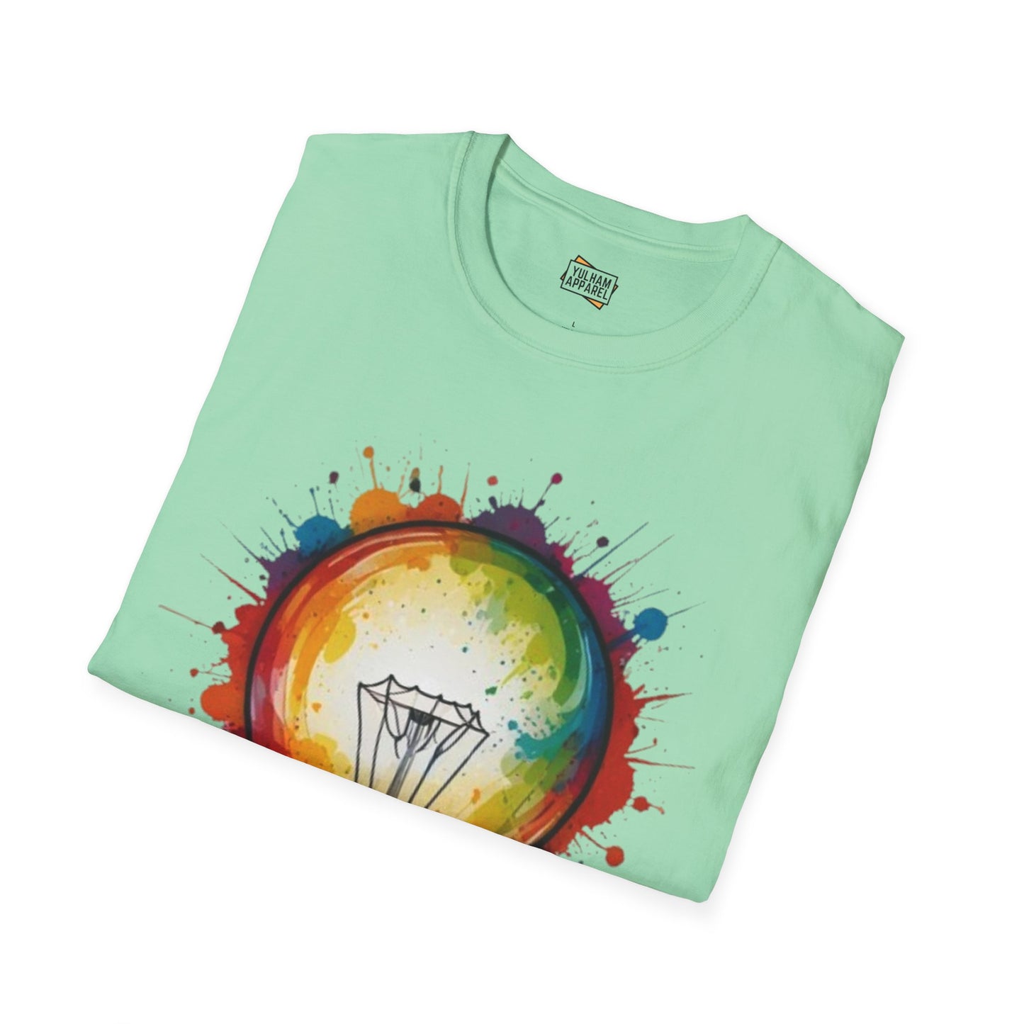 Colourful Lightbulb - Unisex T-Shirt