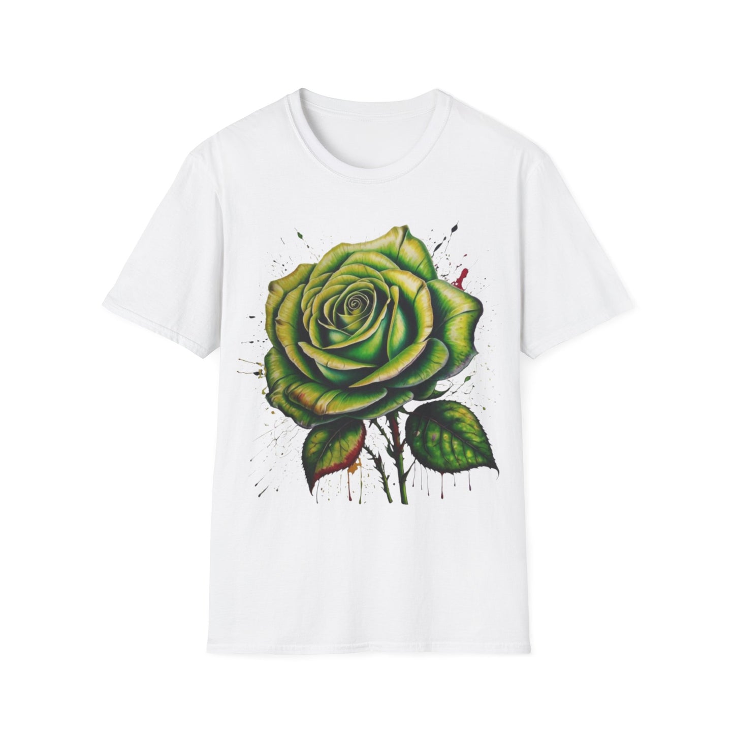 Messy Green Rose - Unisex T-Shirt