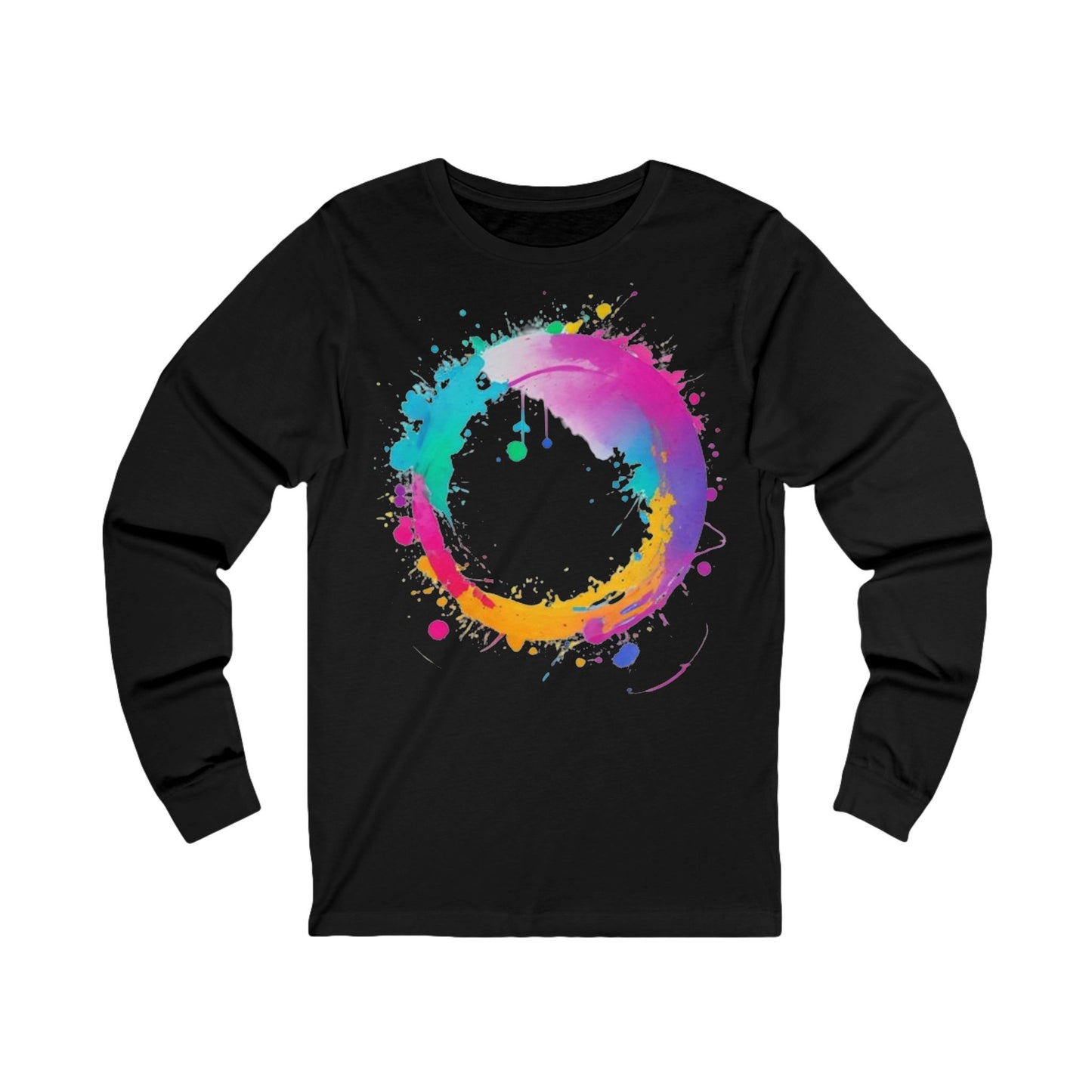 Messy Colourful Circle - Unisex Long Sleeve T-Shirt