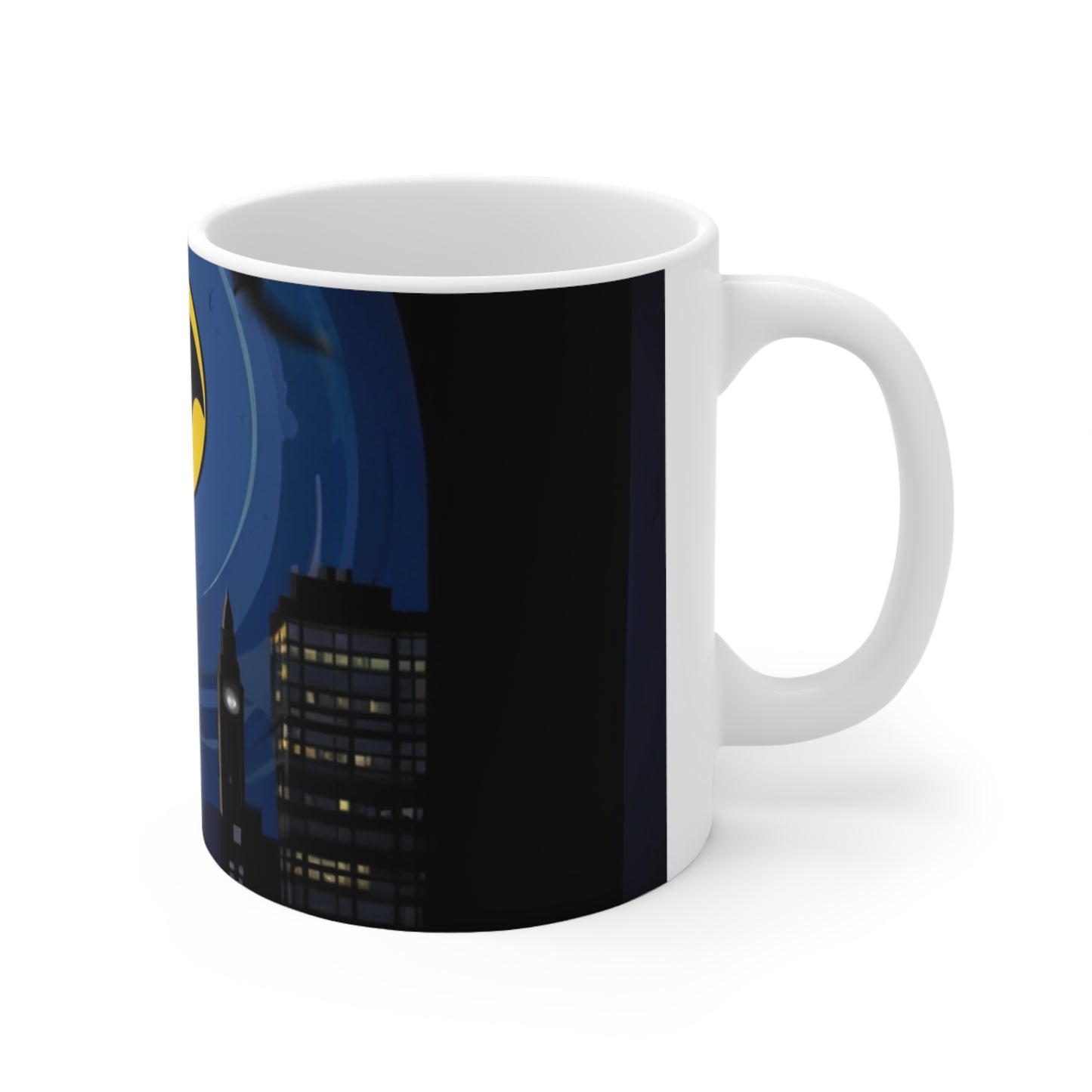 Bat Signal Comic Style Mug - Ceramic Coffee Mug 11oz