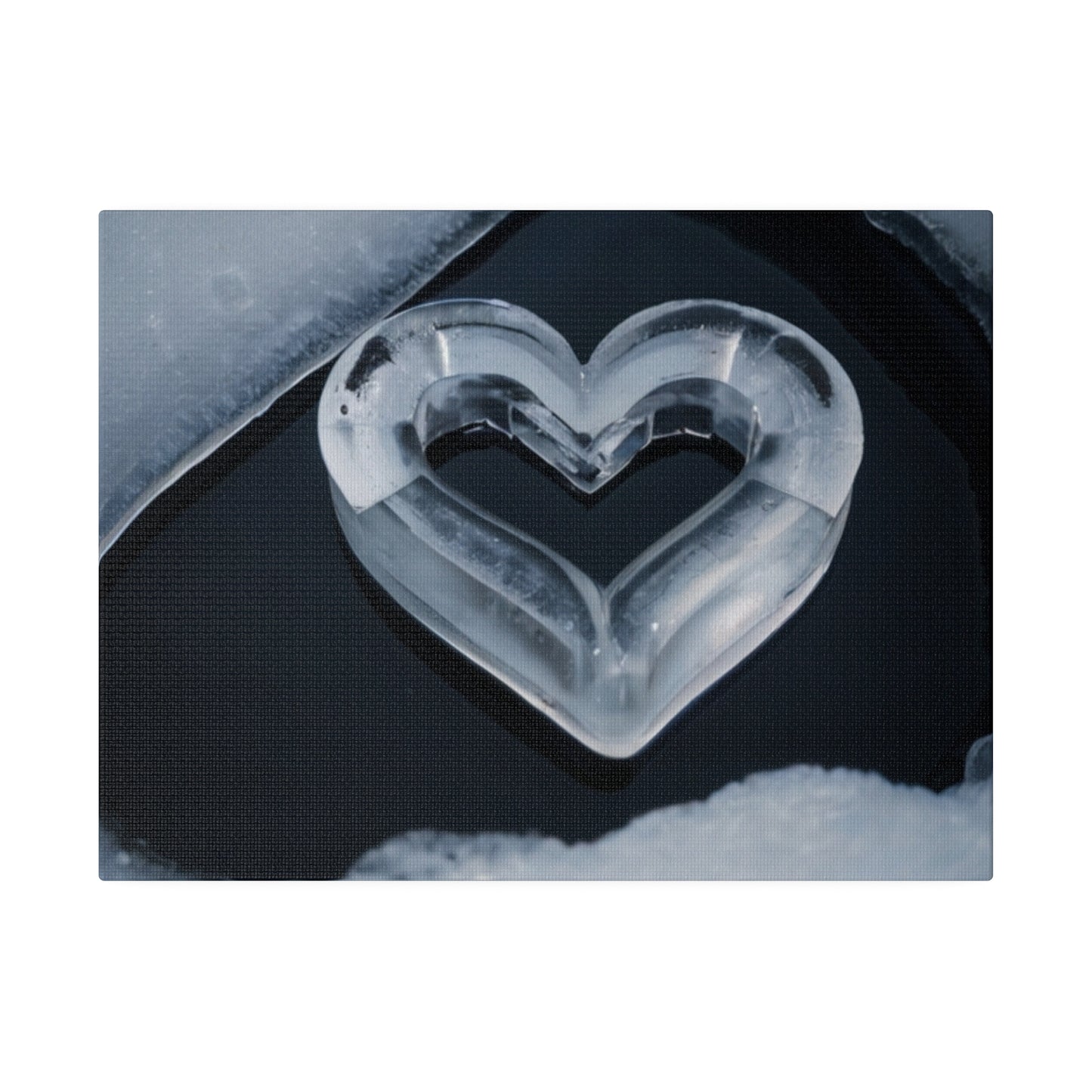 Small Ice Love Heart - Matte Canvas, Stretched, 0.75"