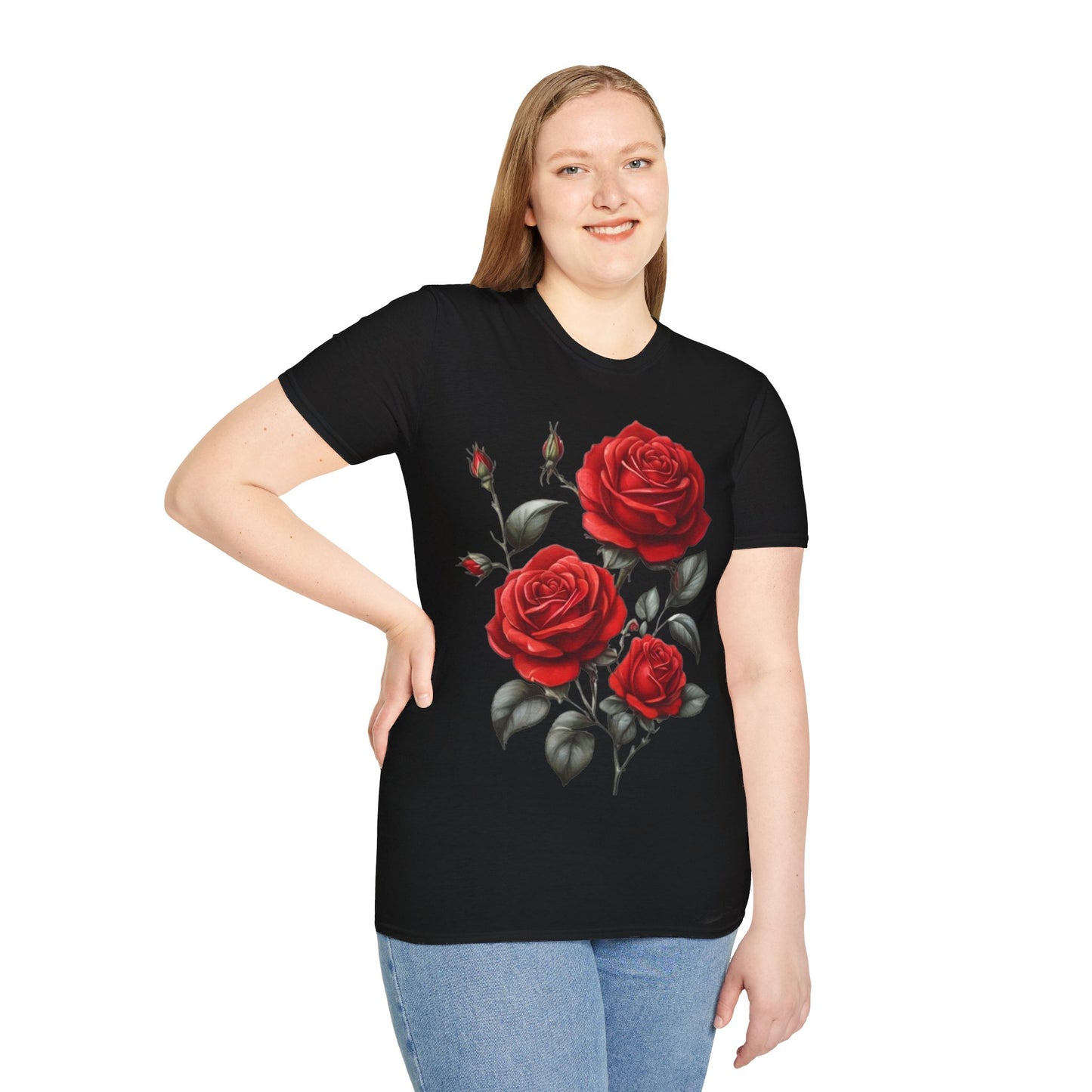 Three Red Roses - Unisex T-Shirt