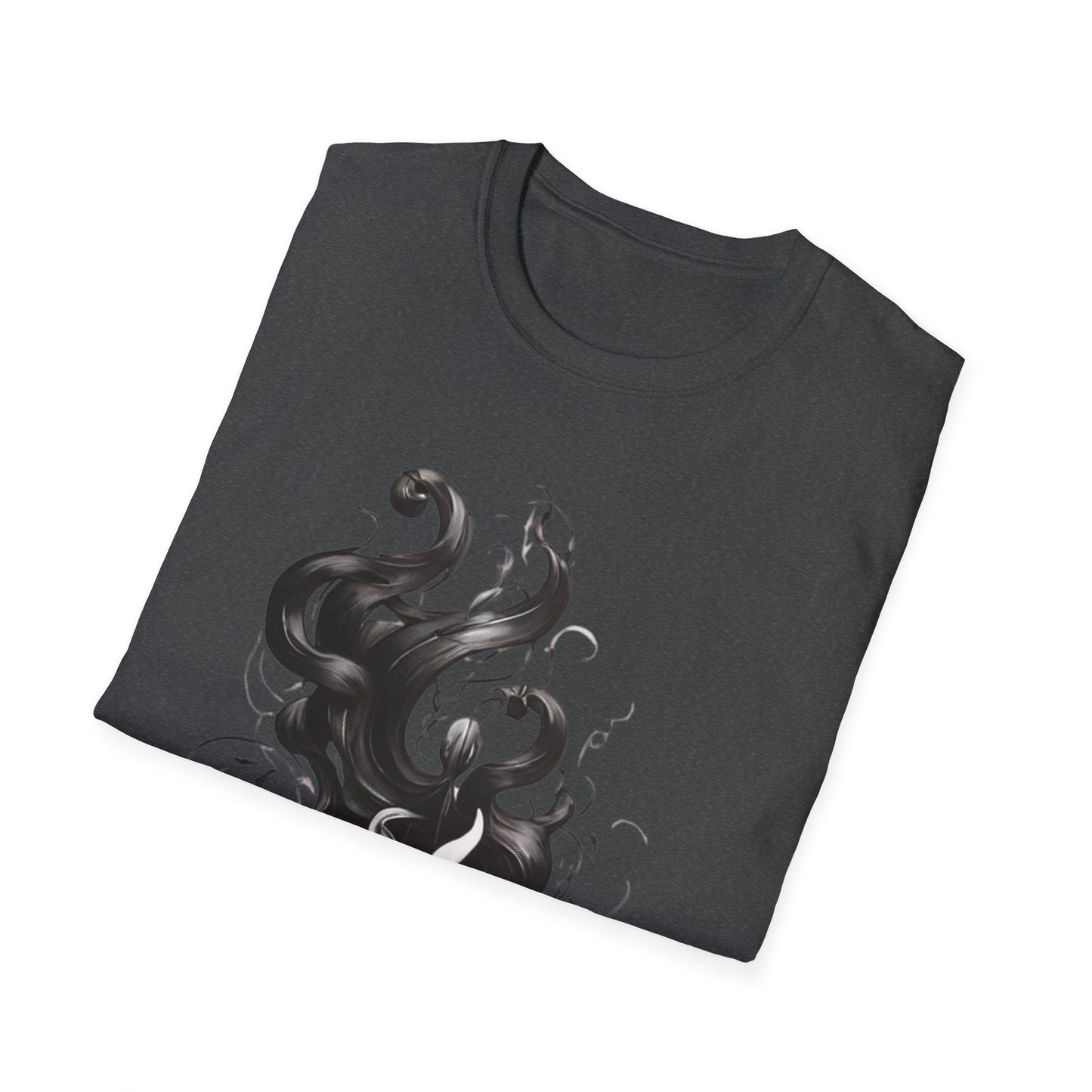 Black and White Flame - Unisex T-Shirt