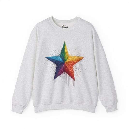 Pixelated Star - Unisex Crewneck Sweatshirt