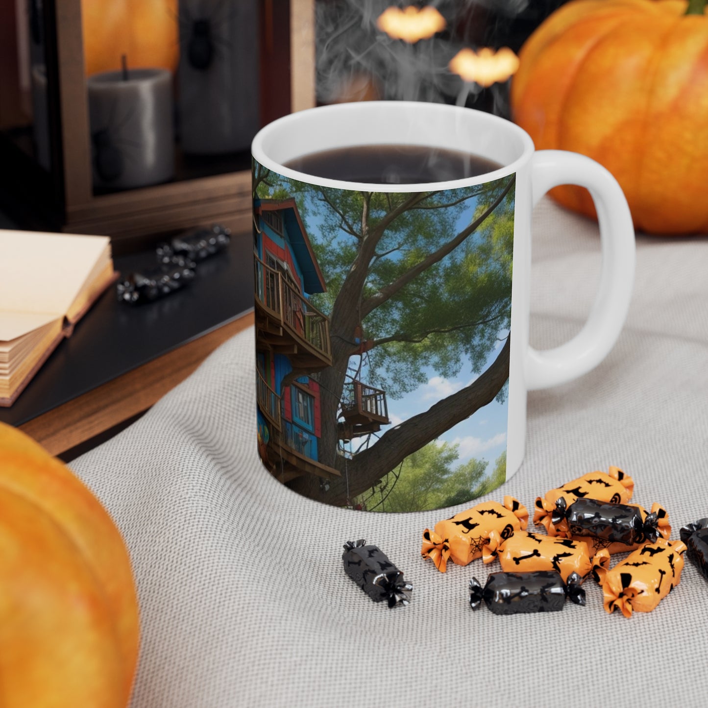 Tree House Mug - Ceramic Coffee Mug 11oz