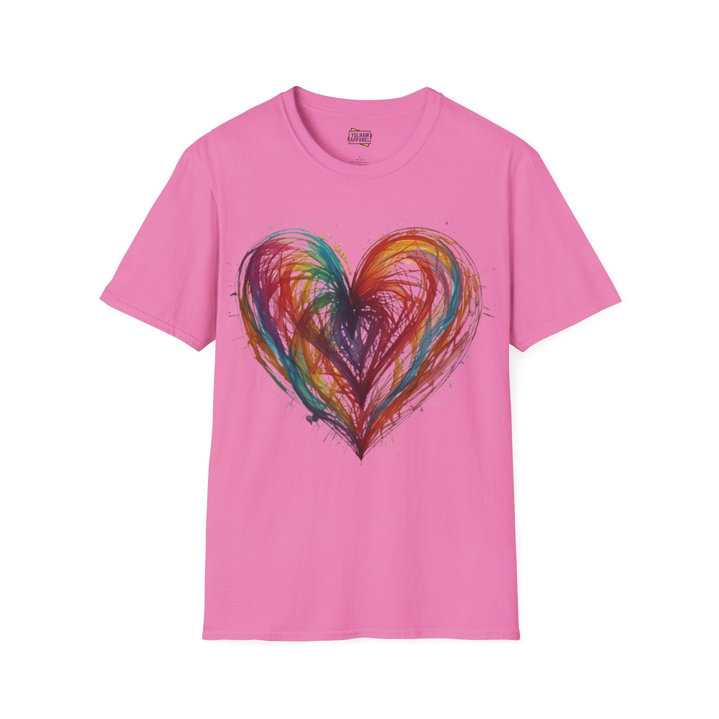 Messy Transparent Love Heart - Unisex T-Shirt