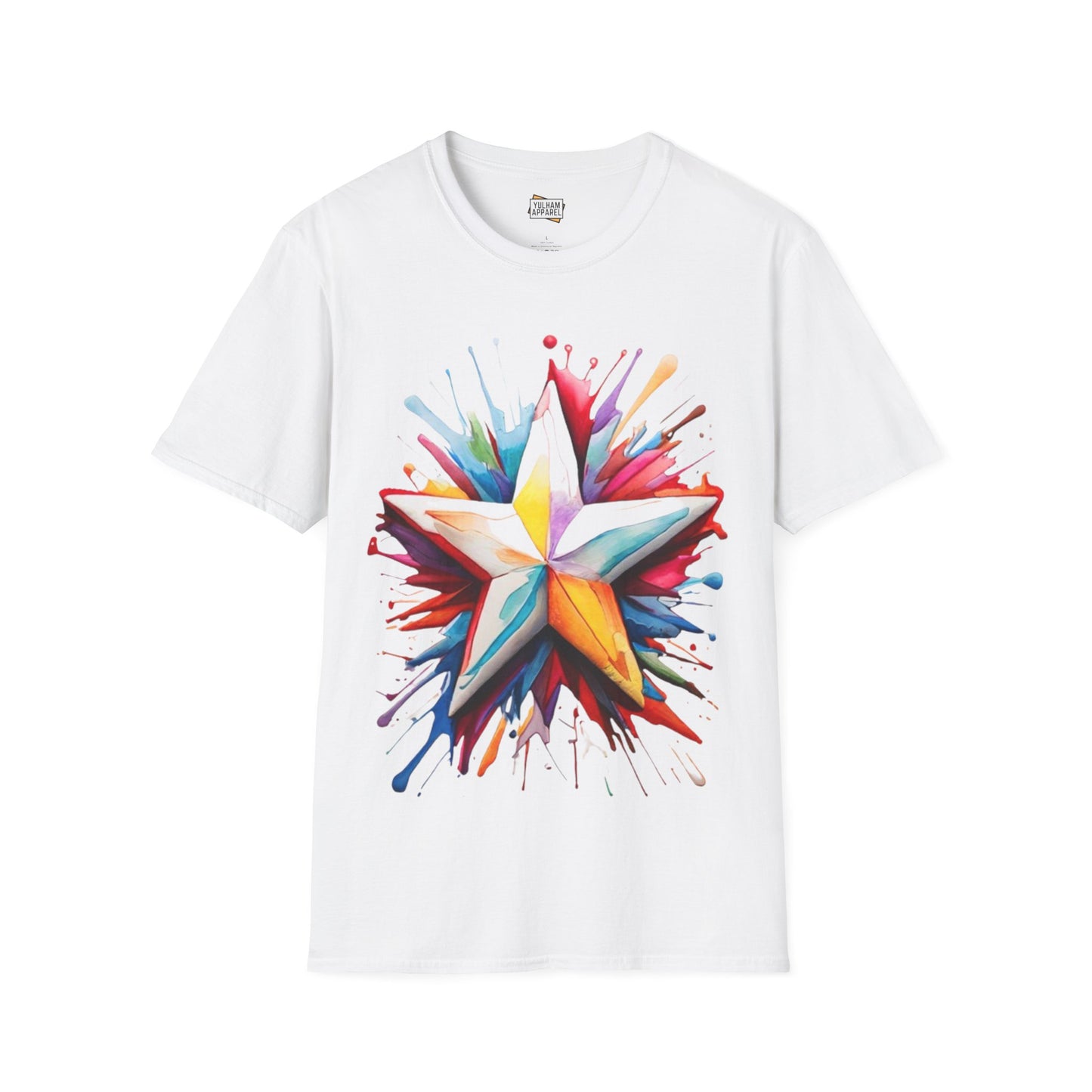 Messy Colourful Star - Unisex T-Shirt