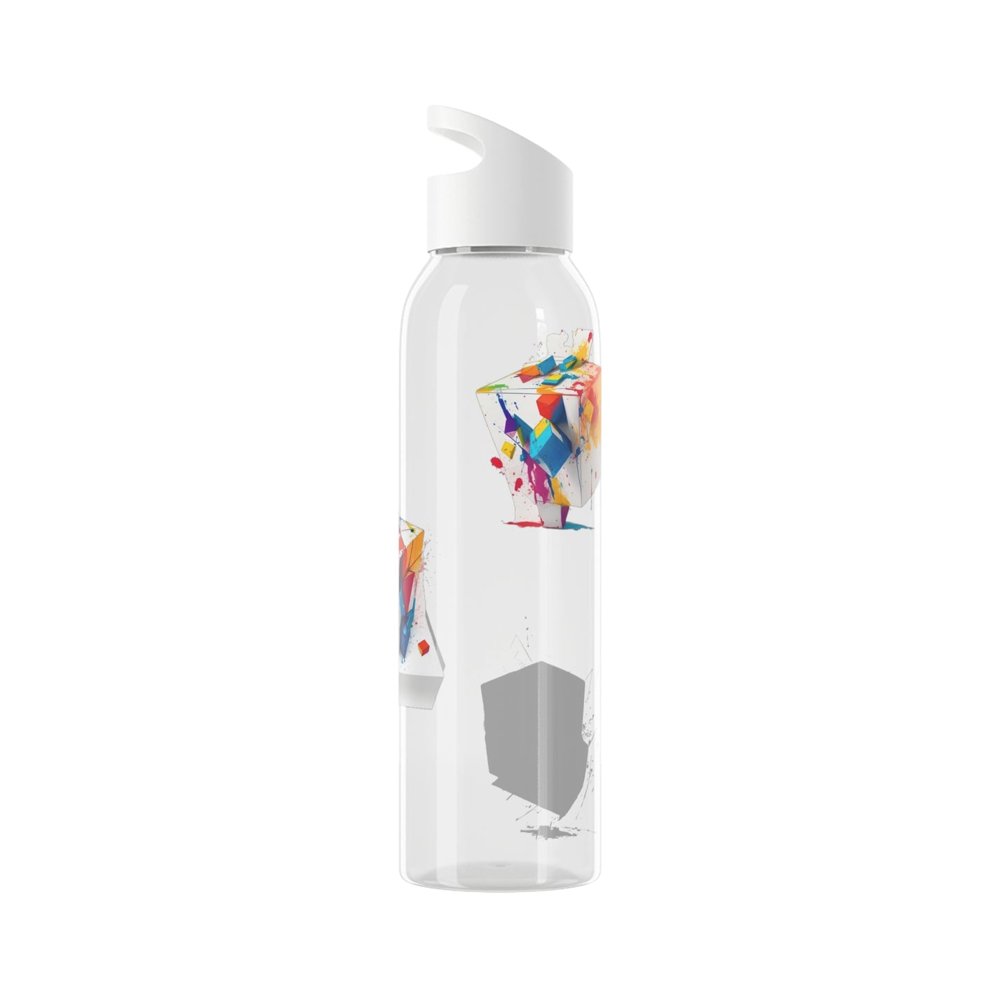 Colourful Cubes - Sky Water Bottle