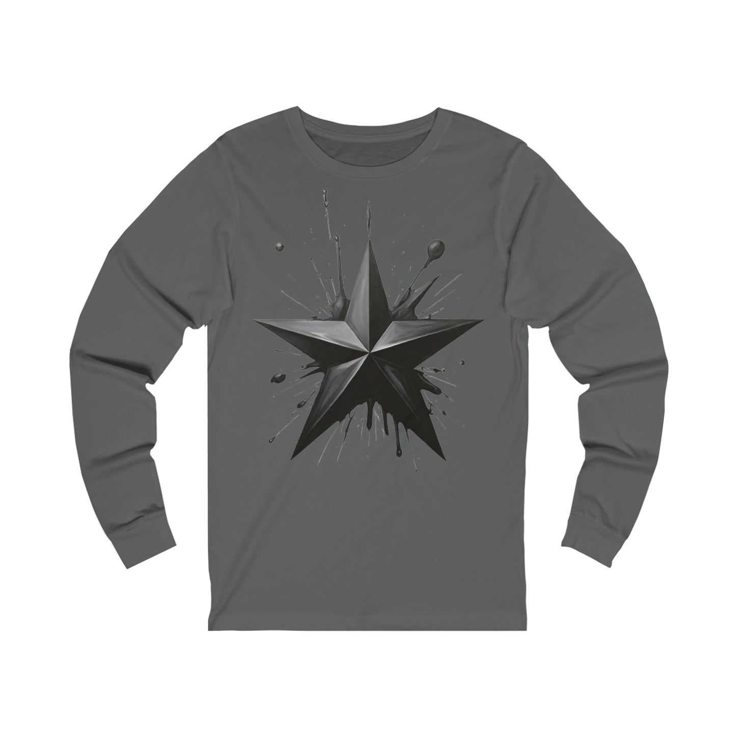 Black Star - Unisex Long Sleeve T-Shirt