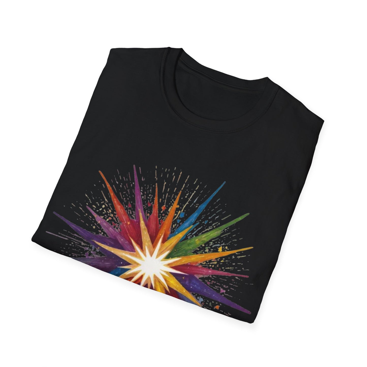 Colourful Exploding Star - Unisex T-Shirt