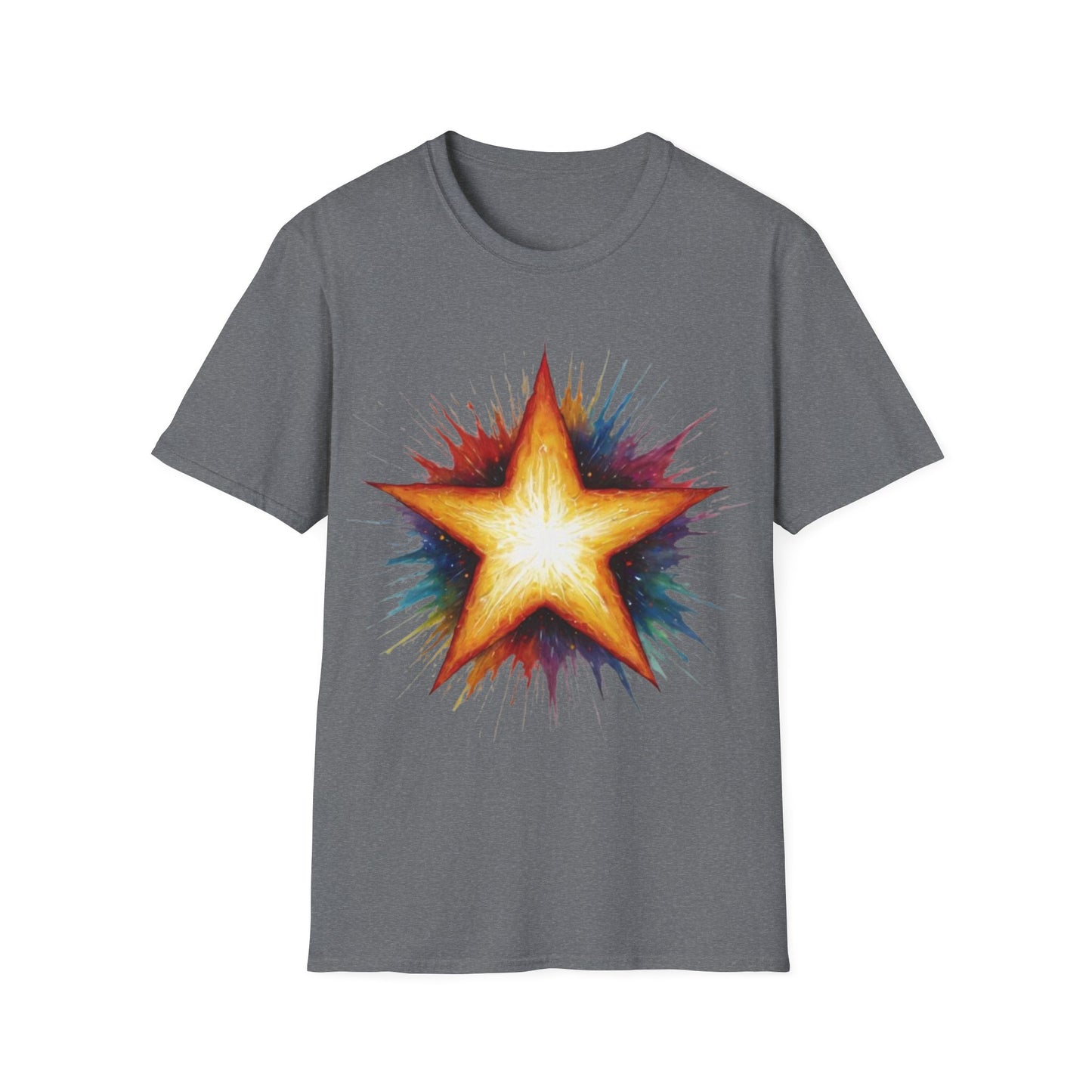 Burning Golden Star - Unisex T-Shirt