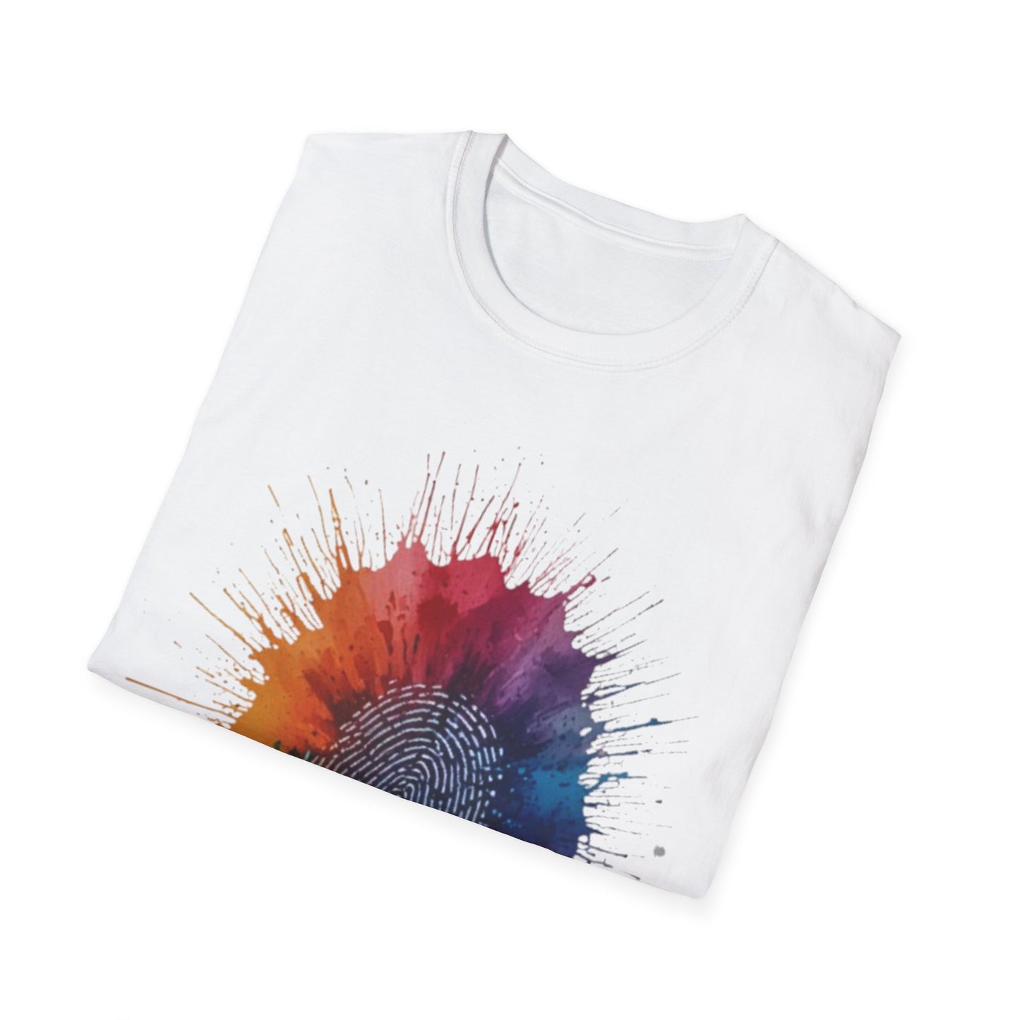 Colourful Messy Fingerprint - Unisex T-Shirt