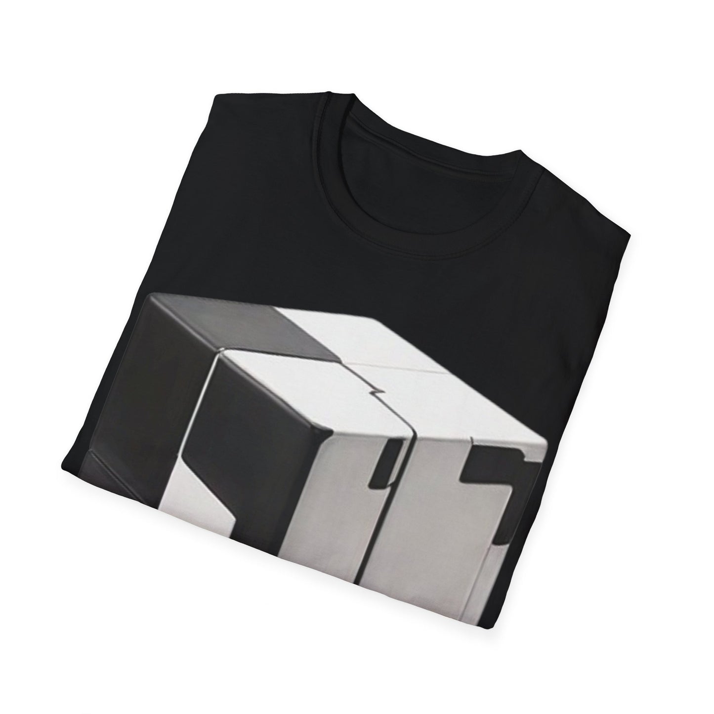 Black and White Cube - Unisex T-Shirt