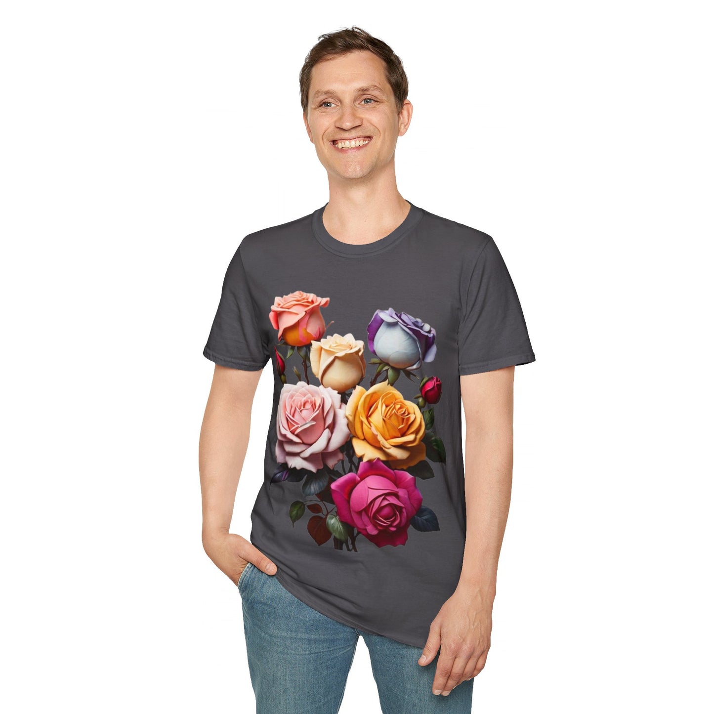 Multicoloured Roses - Unisex Long Sleeve T-Shirt