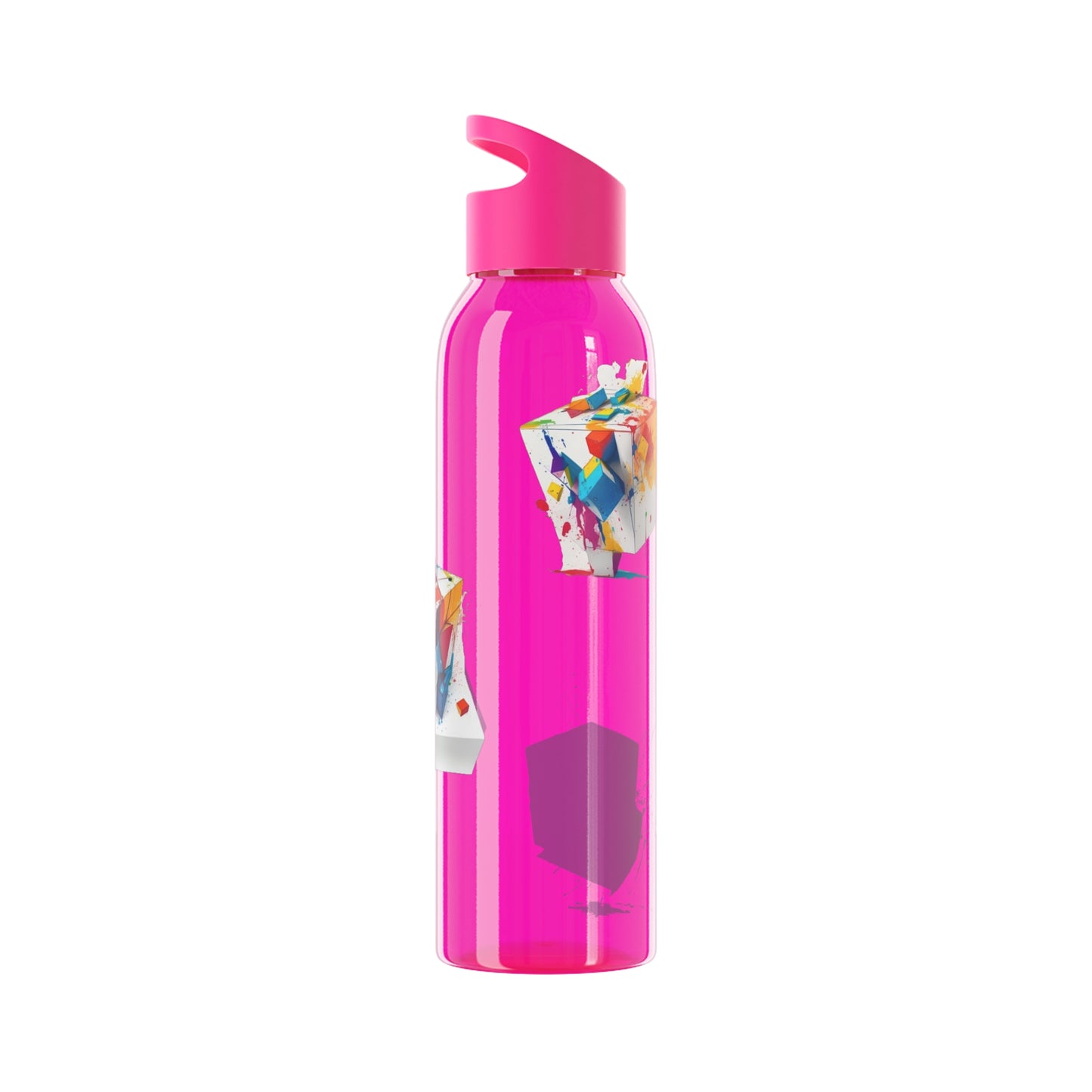 Colourful Cubes - Sky Water Bottle