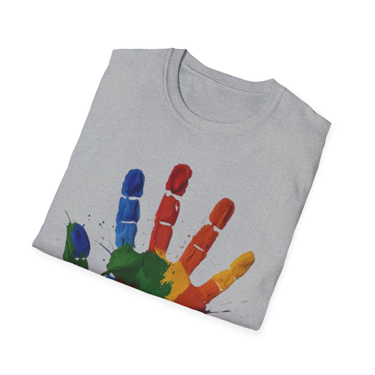 Colourful Messy Fingerprint - Unisex T-Shirt