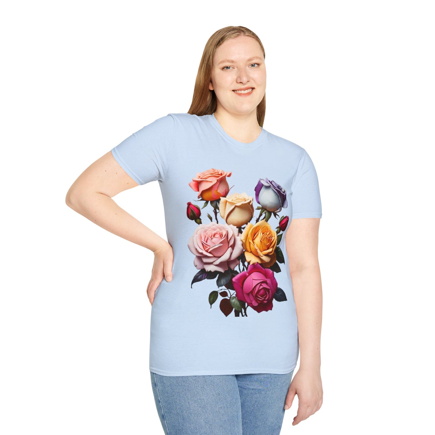 Multicoloured Roses - Unisex Long Sleeve T-Shirt