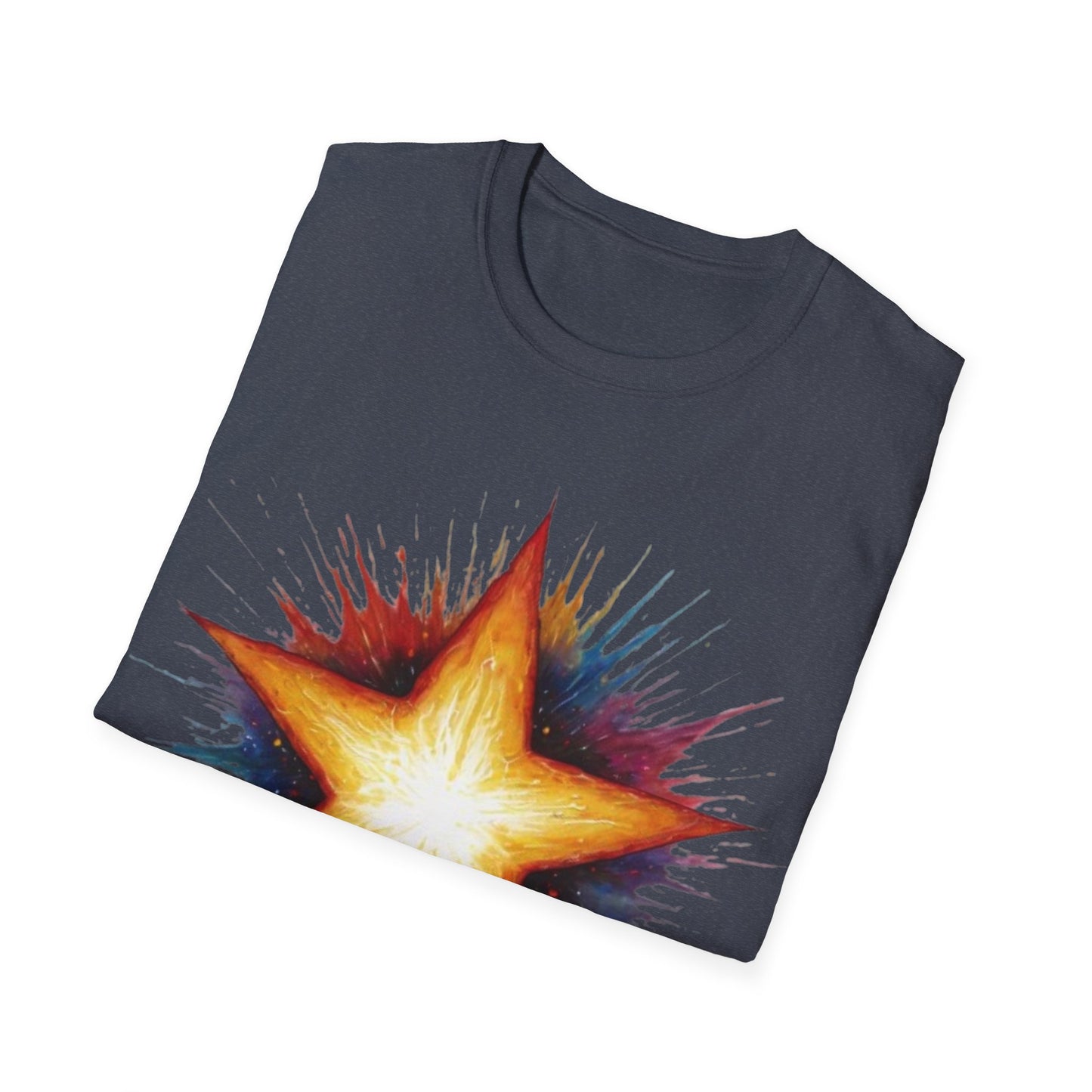 Burning Golden Star - Unisex T-Shirt