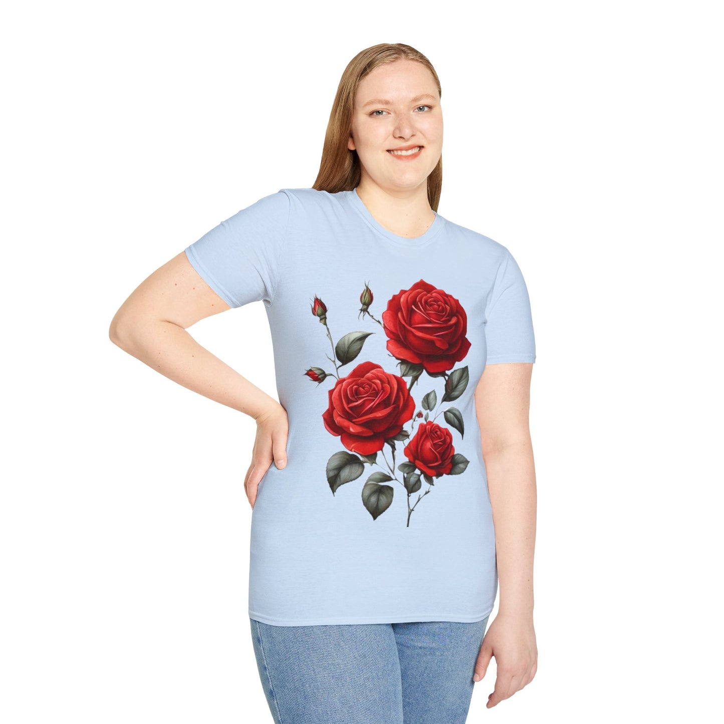 Three Red Roses - Unisex T-Shirt