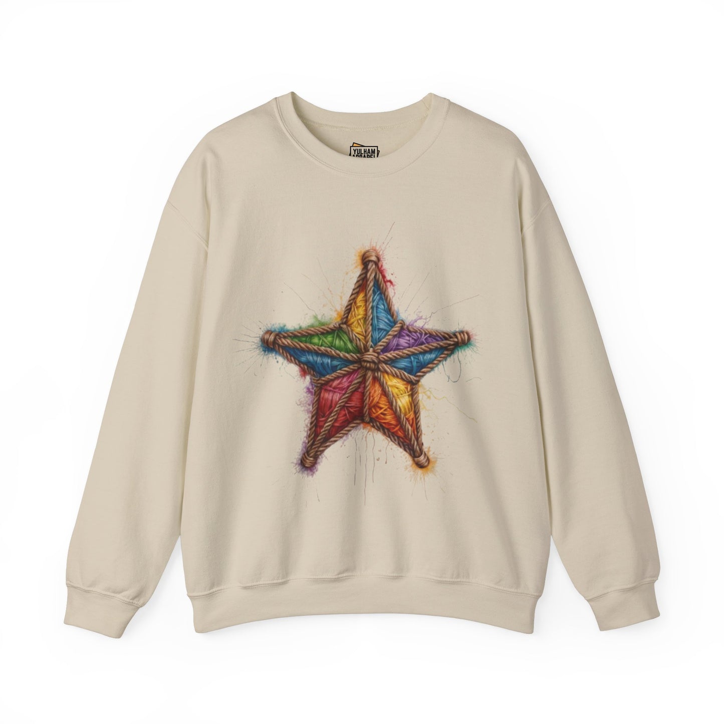 Star Rope Pattern - Unisex Crewneck Sweatshirt