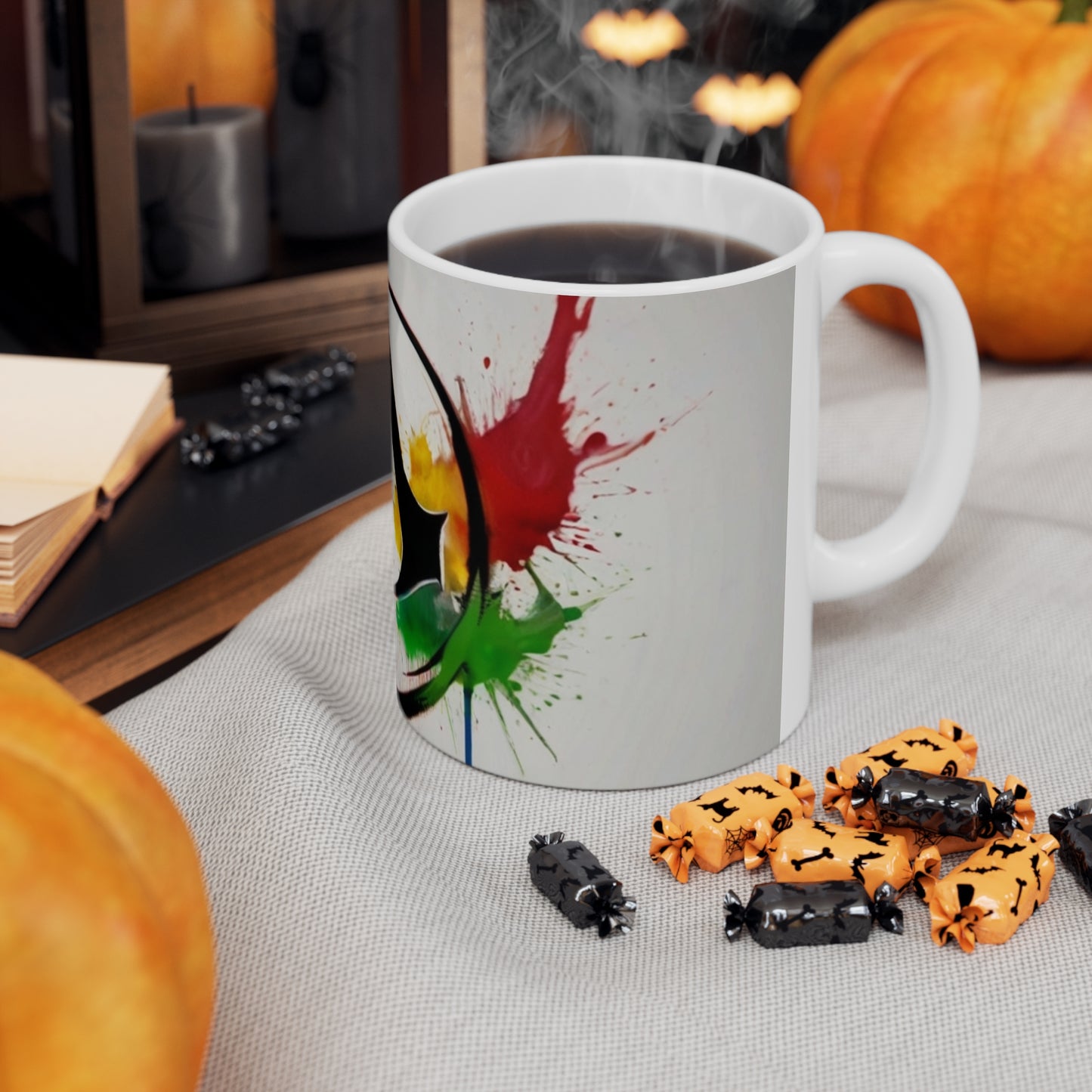 Assassin's Creed Logo Paint Splatter - Ceramic Coffee Mug 11oz