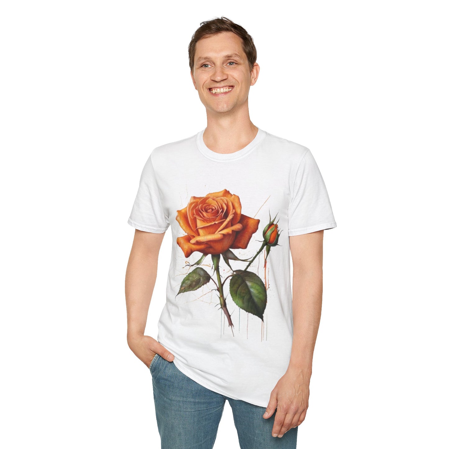 Messy Orange Rose - Unisex T-Shirt