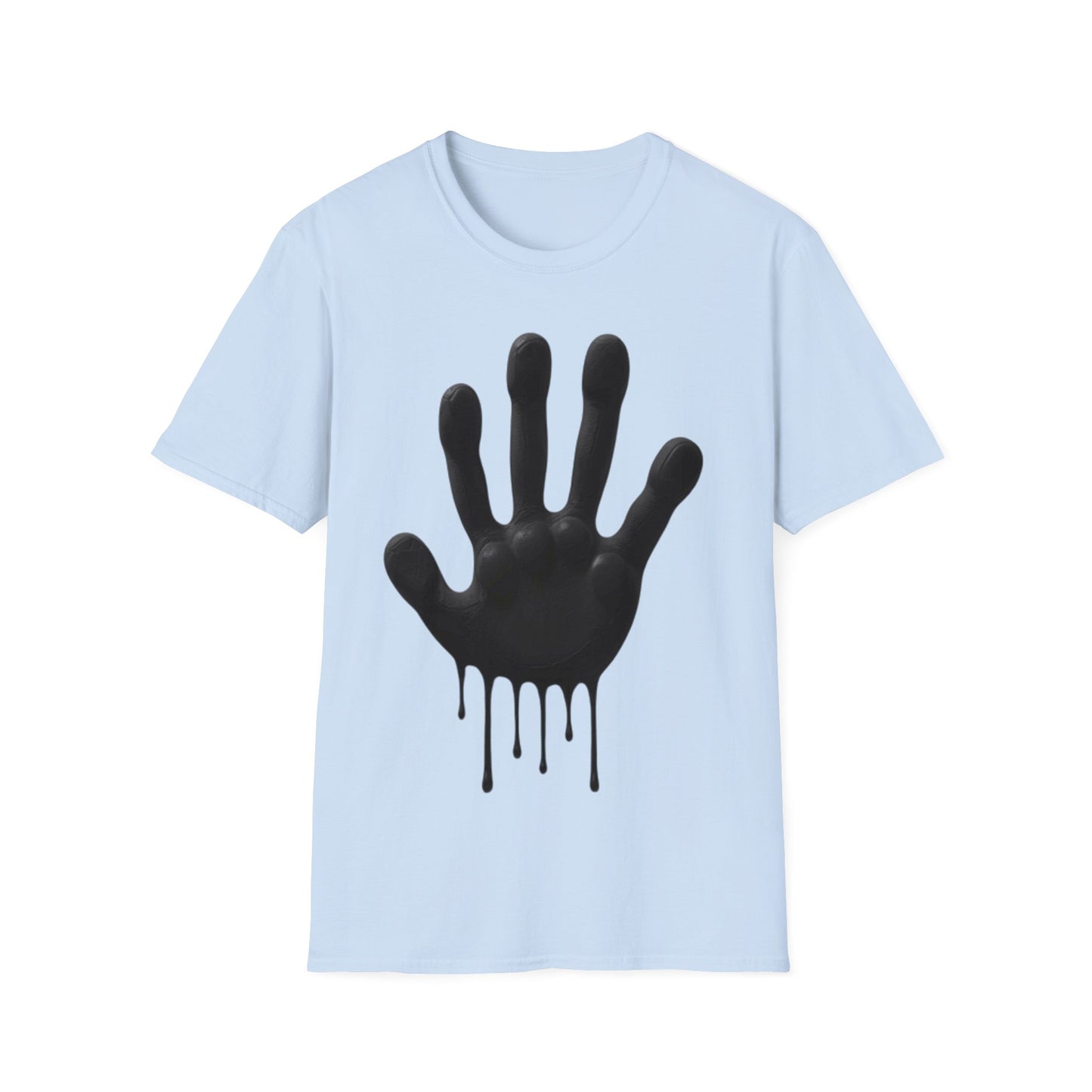 Black Hand Print Art - Unisex T-Shirt