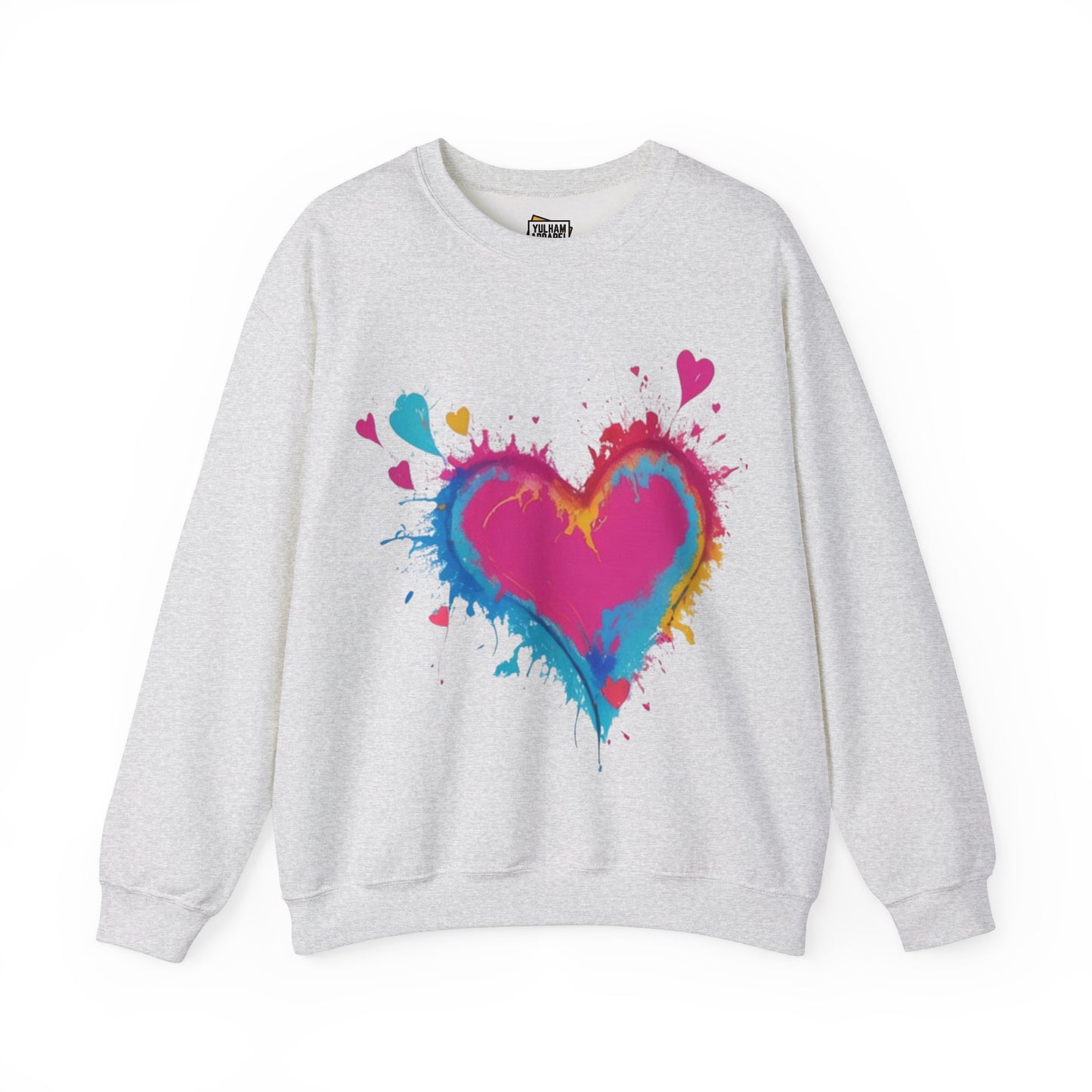 Colourful Love Heart - Unisex Crewneck Sweatshirt