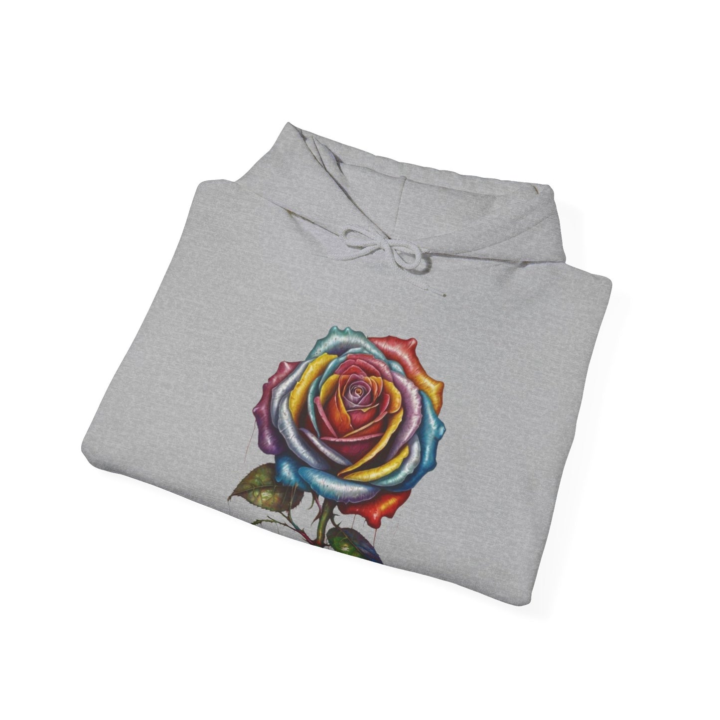 Messy Multicoloured Rose - Unisex Hooded Sweatshirt