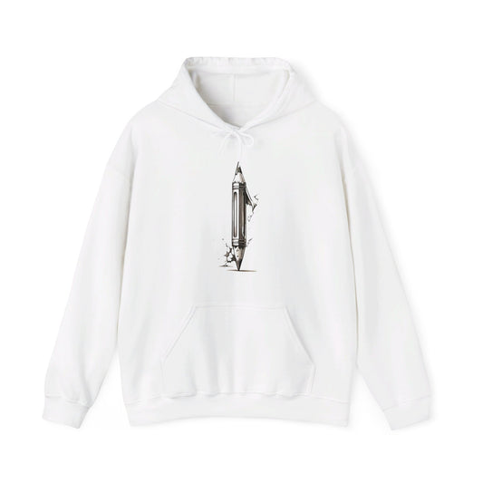 Double Sided Small Pencil - Unisex Hooded Sweatshirt