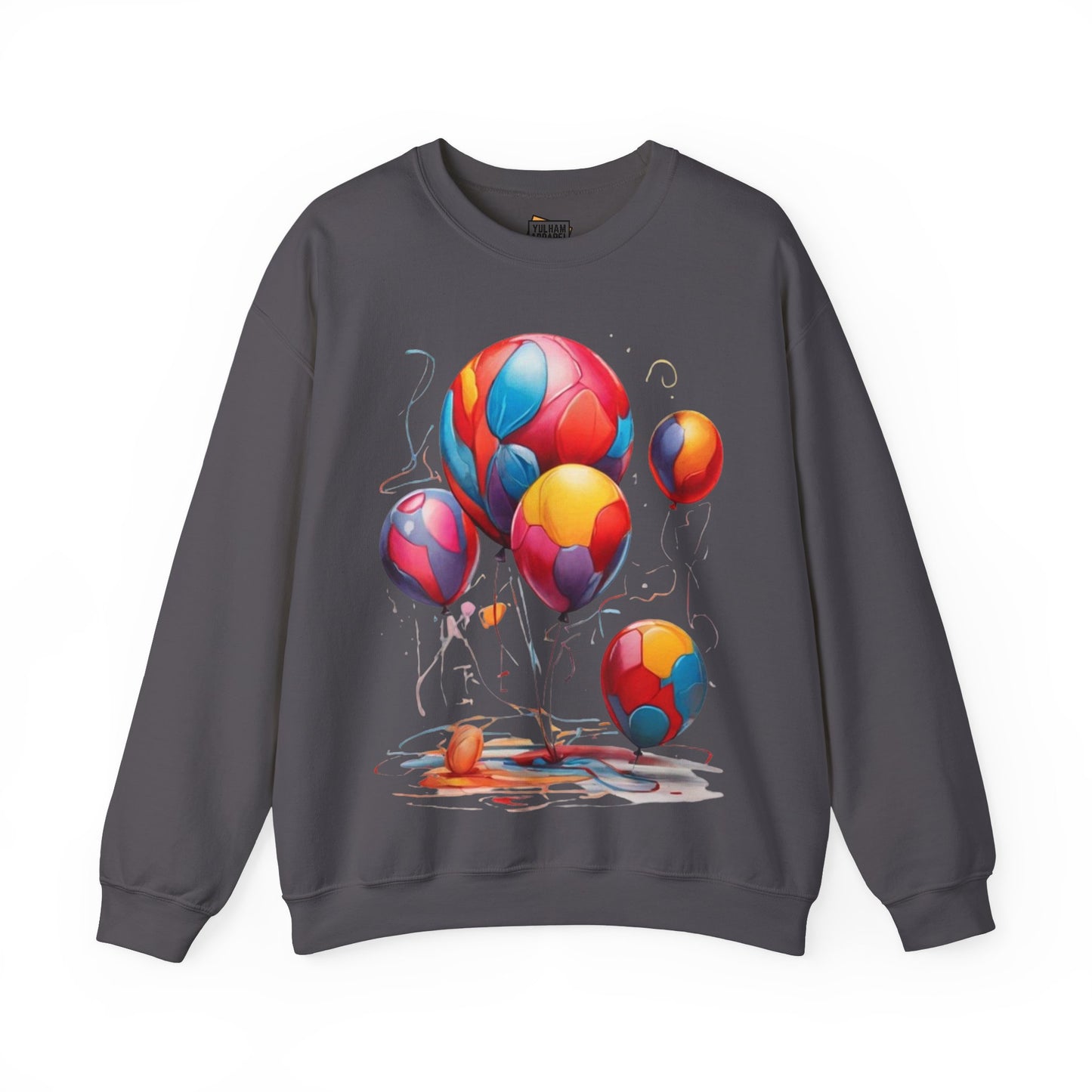 Colourful Messy Balloons - Unisex Crewneck Sweatshirt