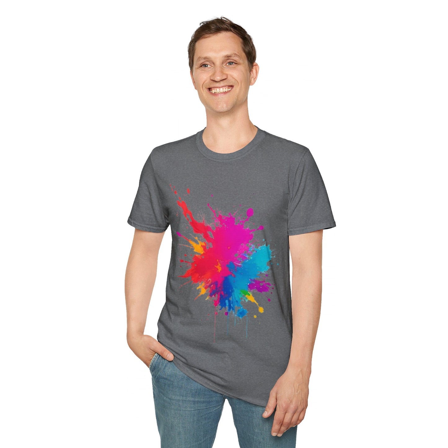 Colourful Paint Splatter - Unisex T-Shirt