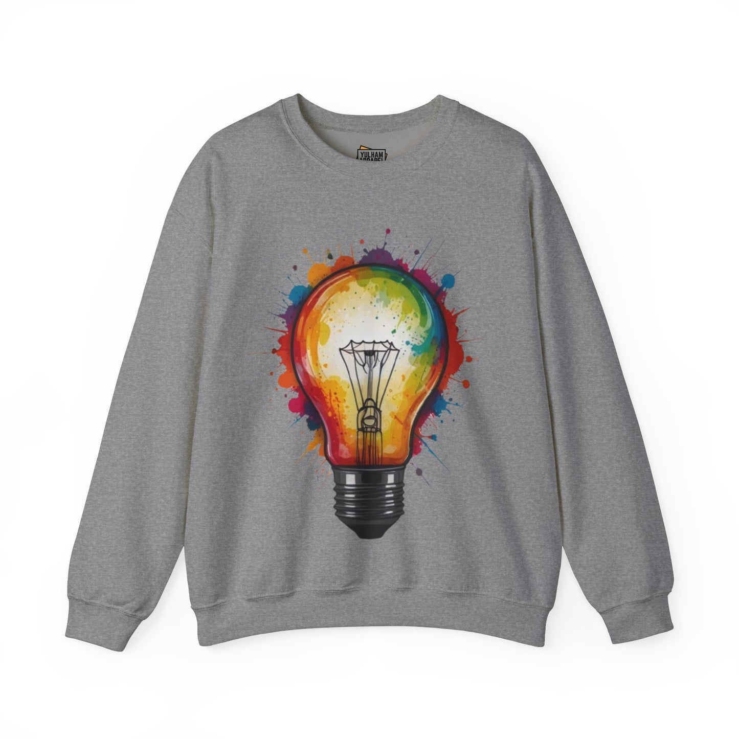 Colourful Lightbulb - Unisex Crewneck Sweatshirt