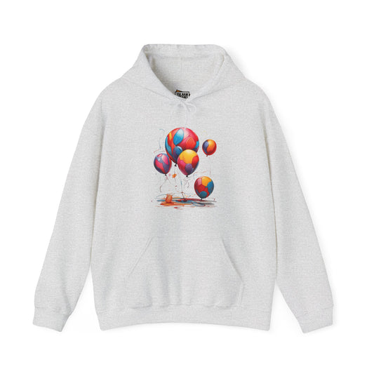 Colourful Messy Balloons - Unisex Hooded Sweatshirt