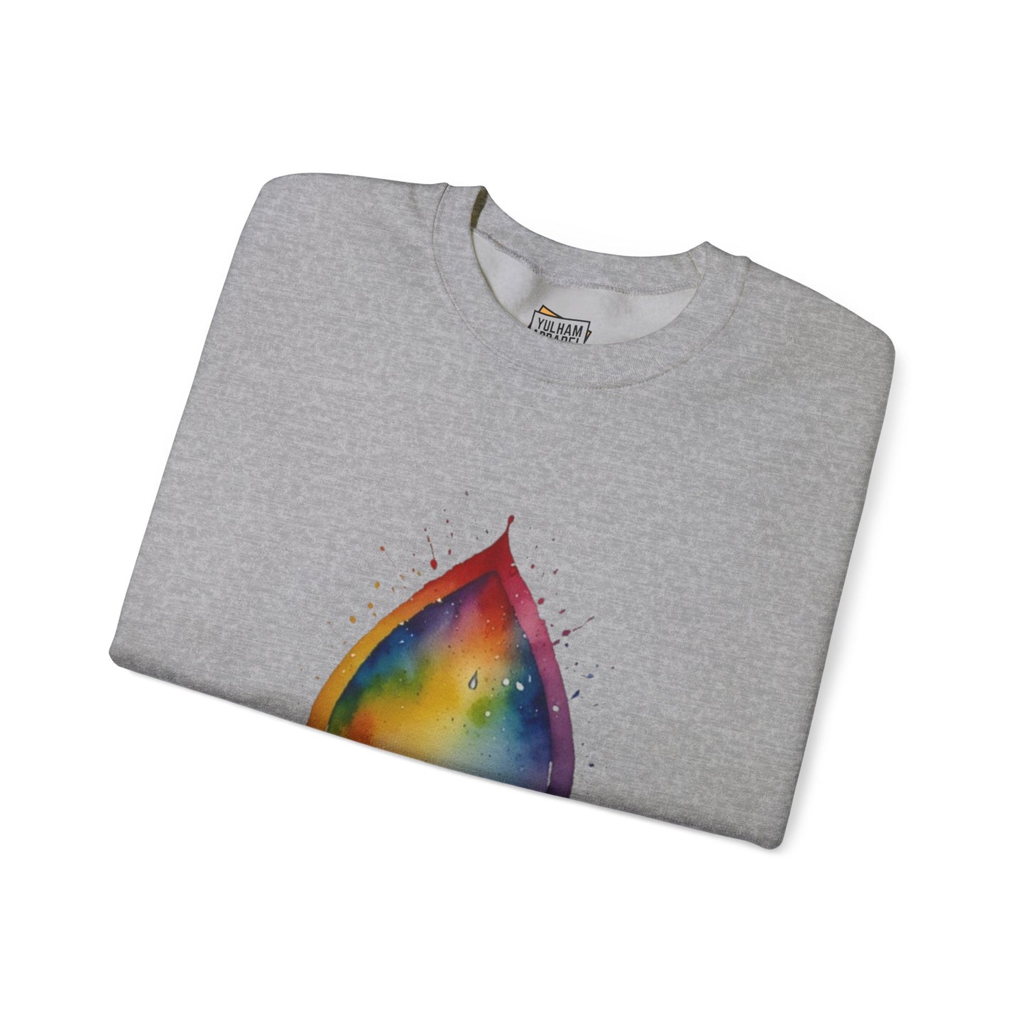 Colourful Watercolour Raindrop - Unisex Crewneck Sweatshirt