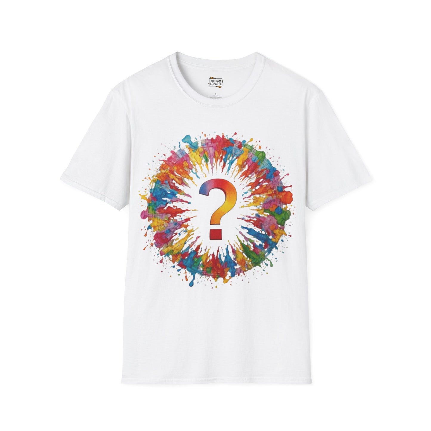 Colourful Messy Question Mark - Unisex T-Shirt