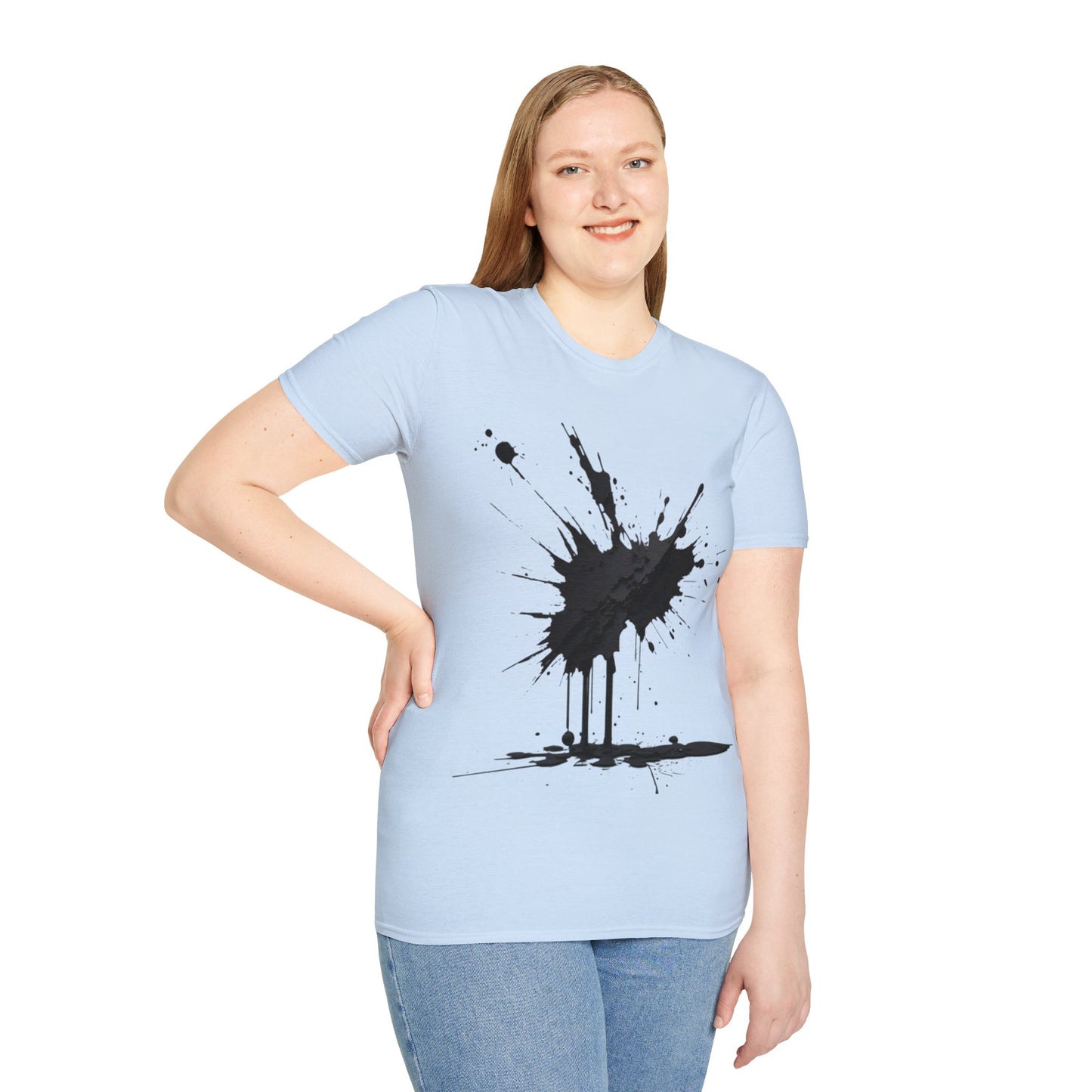 Black Paint Splatter - Unisex T-Shirt